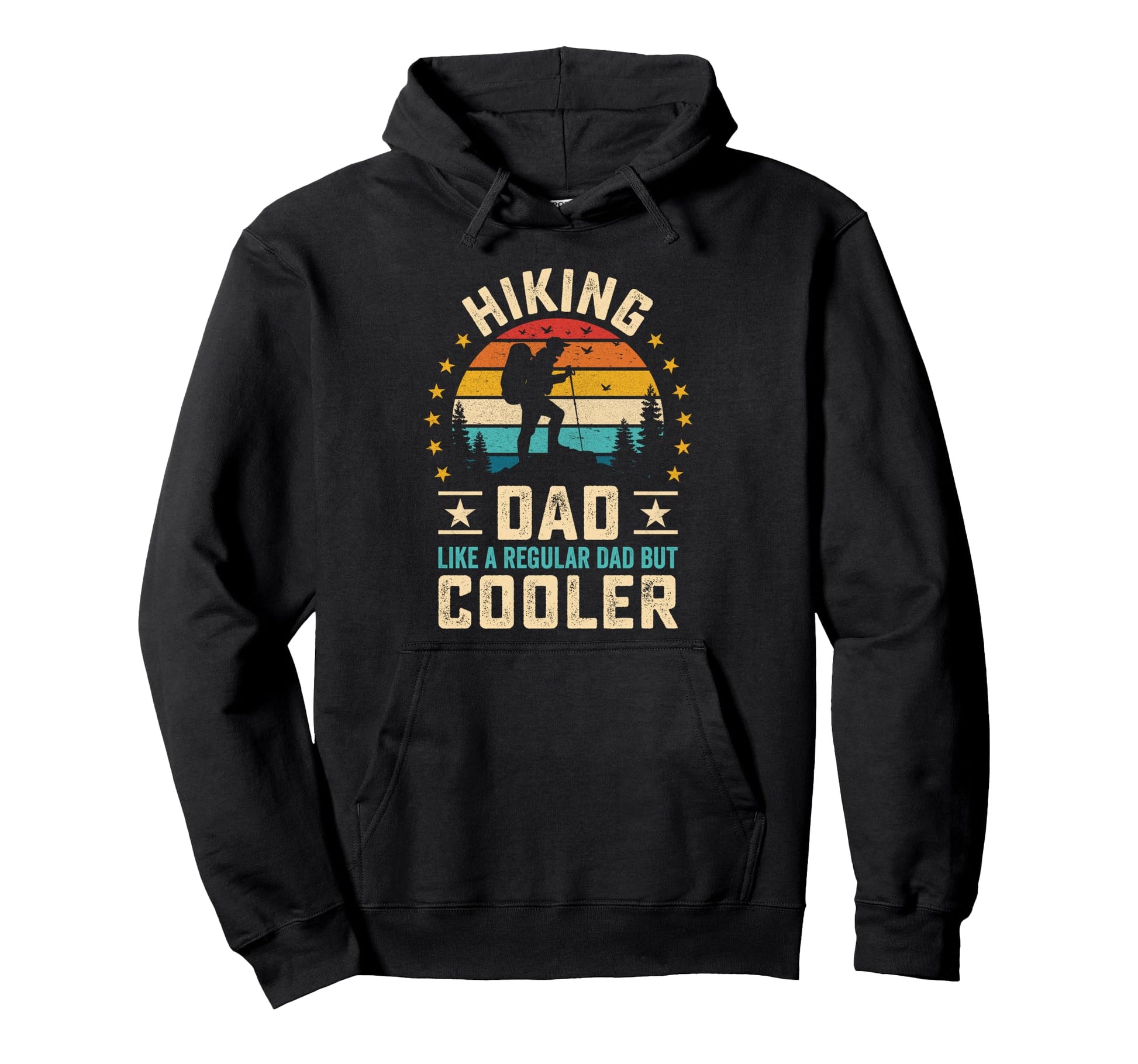 Hiking Dad Like Regular Dad But Cooler Hoodie - Minimalist Print Unisex - T-Shirt, Sweatshirt, Hoodie