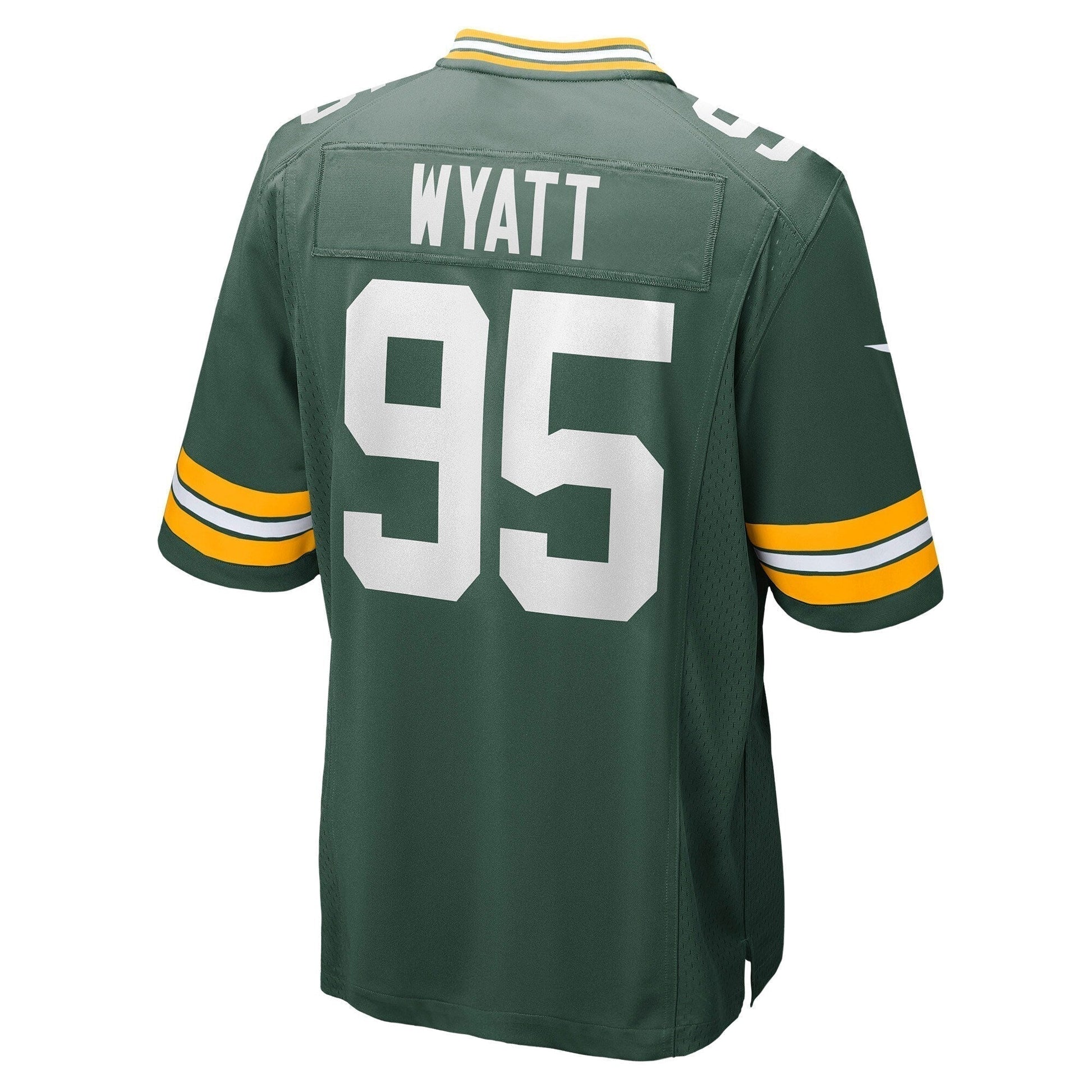 Devonte Wyatt Green Bay Packers Game Jersey - Green football jersey product view 3