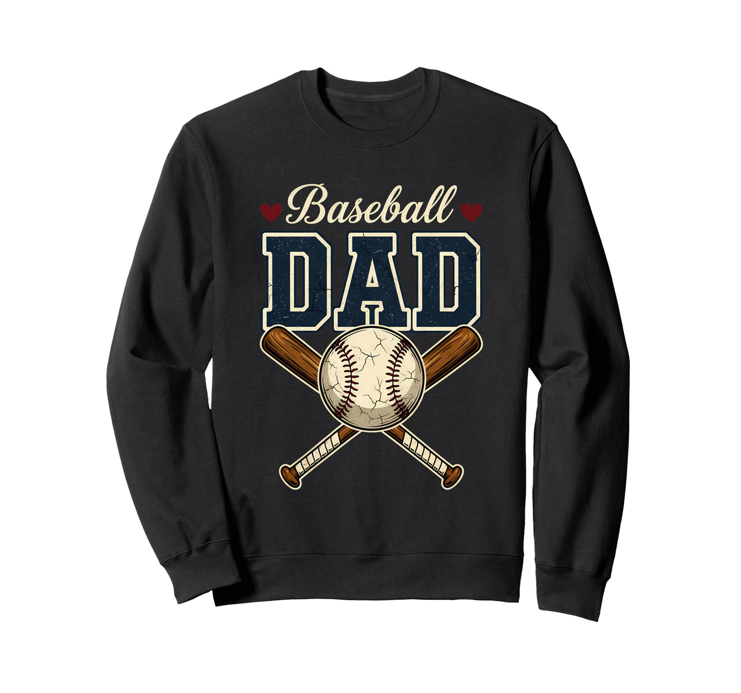 Baseball Dad Sweatshirt - Aesthetic Graphic Men Women - T-Shirt, Sweatshirt, Hoodie