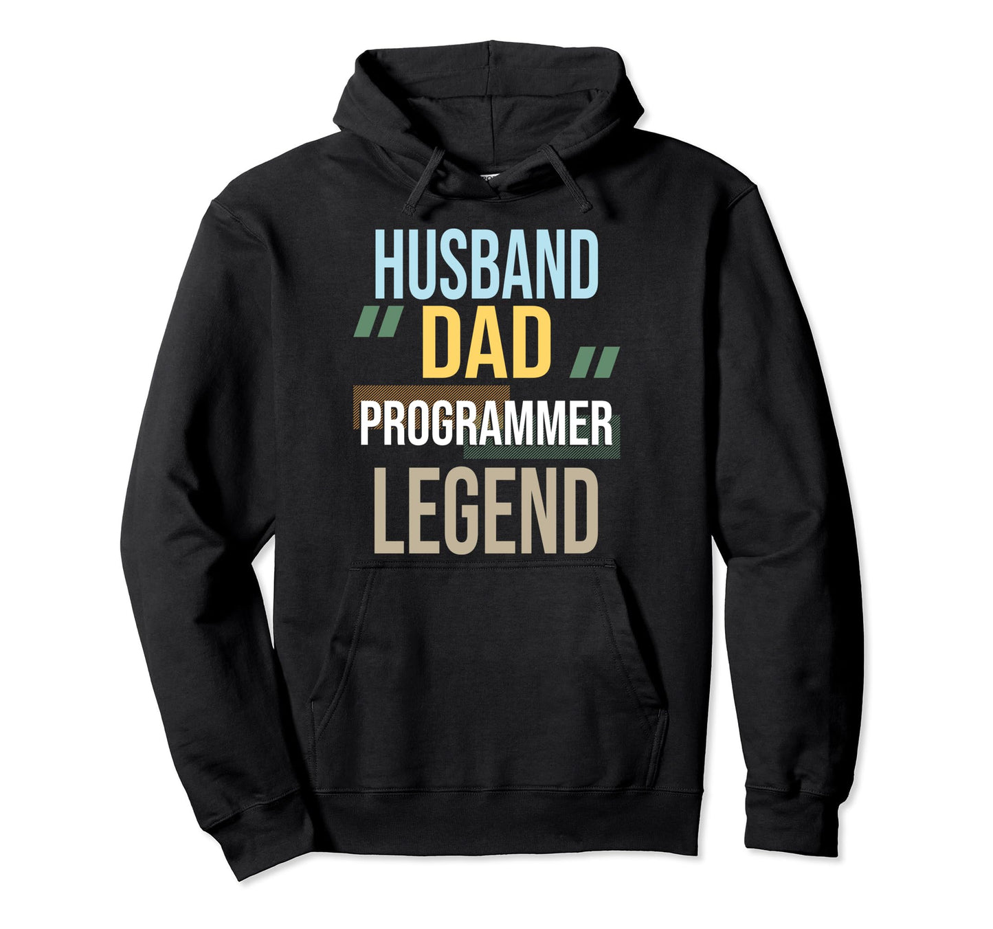Husband Dad Programmer Legend Computer Hoodie - Minimalist Print Unisex - T-Shirt, Sweatshirt, Hoodie