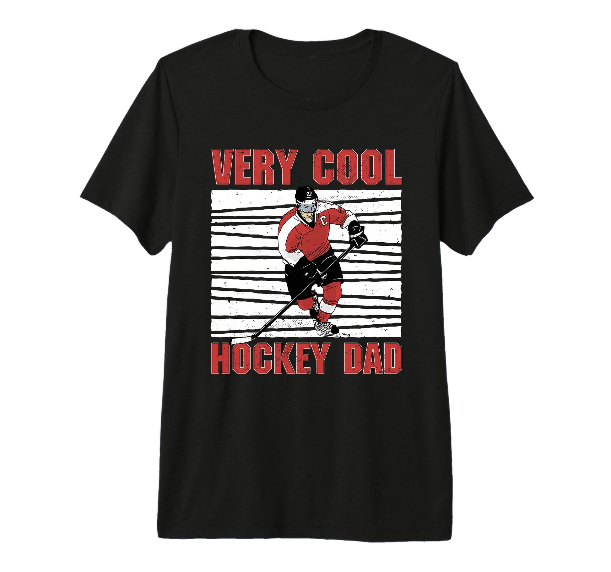 Ice Hockey Dad Tri Blend T-Shirt - Fun Novelty Design Men Women - T-Shirt, Sweatshirt, Hoodie