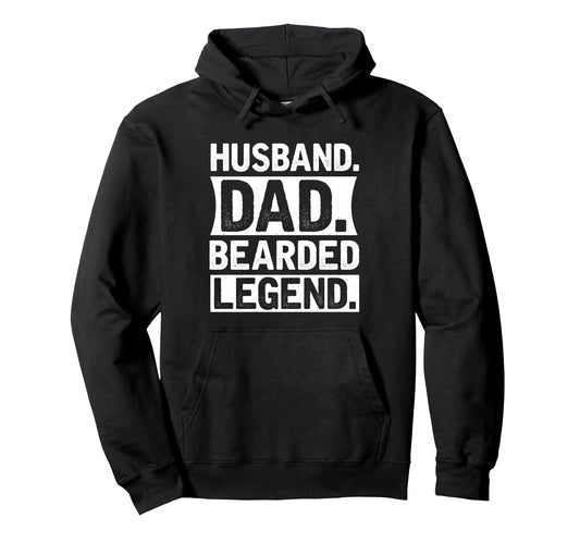 Beard Dad Fathers Day Husband Funny Hoodie - Aesthetic Graphic for Adults - T-Shirt, Sweatshirt, Hoodie