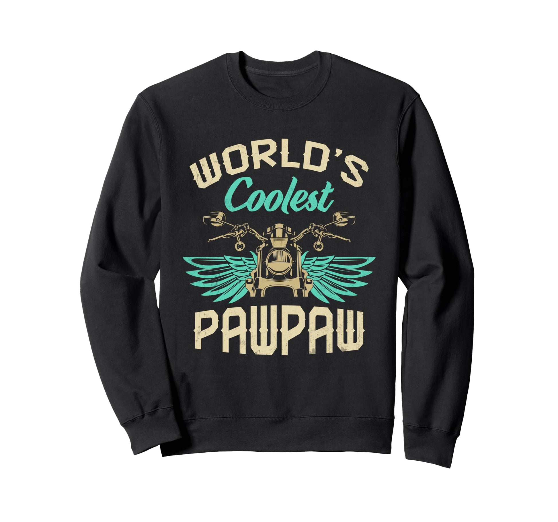 Worlds Coolest Pawpaw Motorcycle Sweatshirt - Minimalist Print Unisex - T-Shirt, Sweatshirt, Hoodie