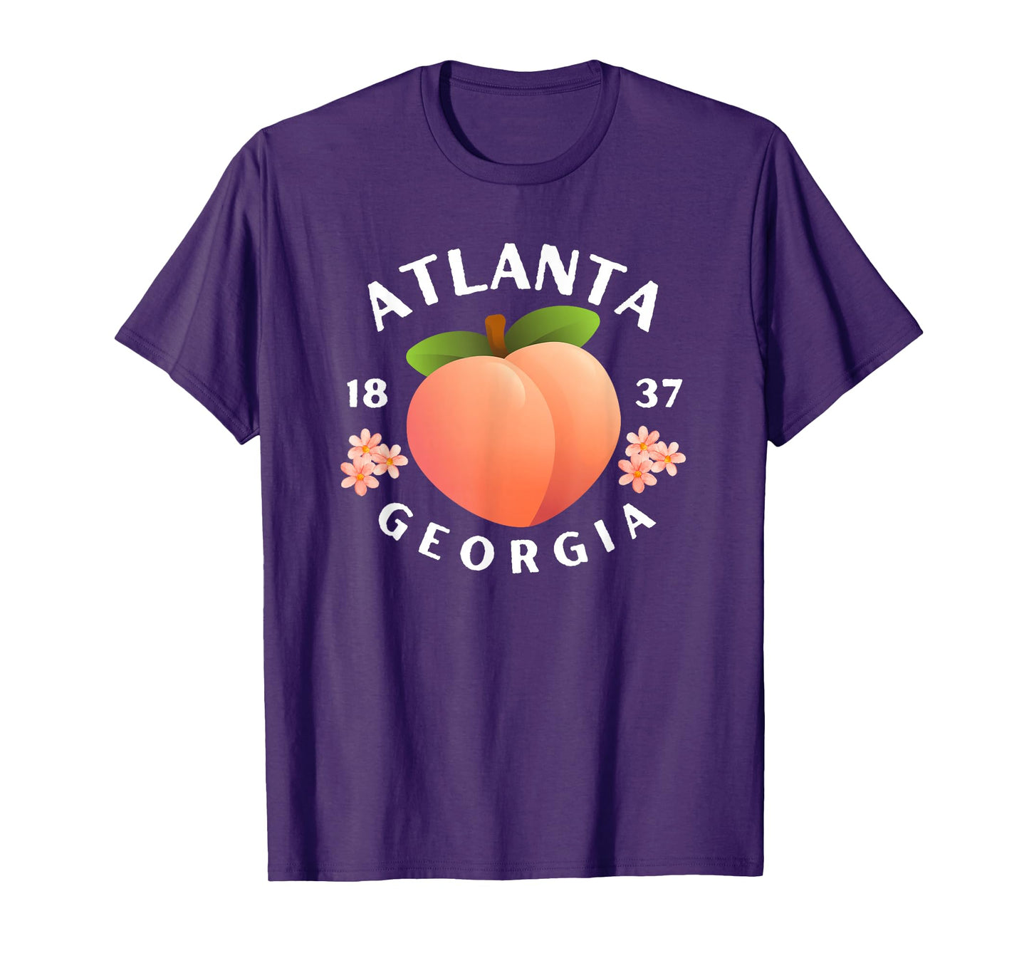 Atlanta Georgia Est 1837 Flowers T-Shirt - Aesthetic Graphic Men Women - T-Shirt, Sweatshirt, Hoodie