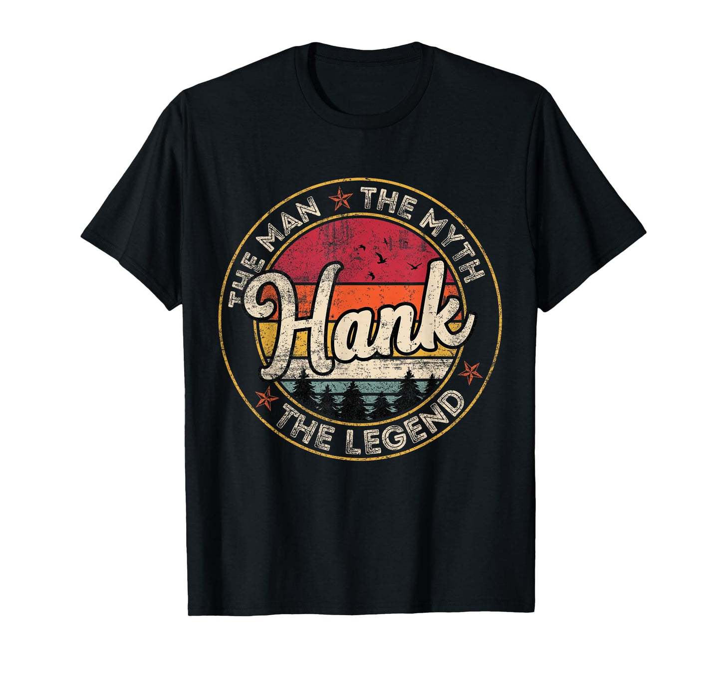 Hank Myth Legend Personalized Name T-Shirt - Minimalist Print for Adults - T-Shirt, Sweatshirt, Hoodie