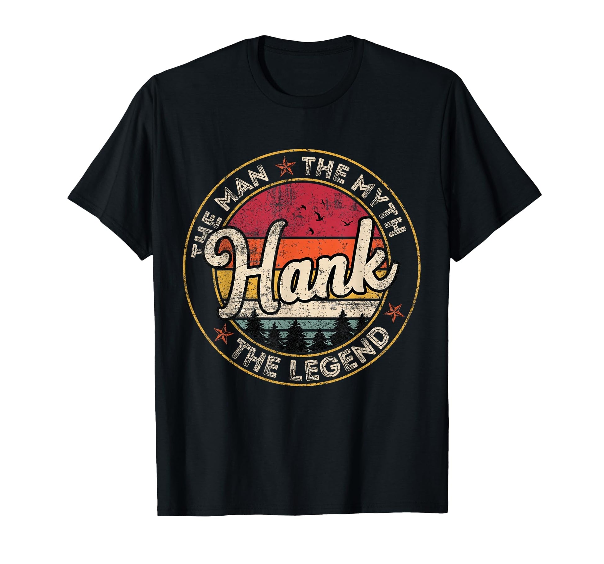 Hank Myth Legend Personalized Name T-Shirt - Minimalist Print for Adults - T-Shirt, Sweatshirt, Hoodie