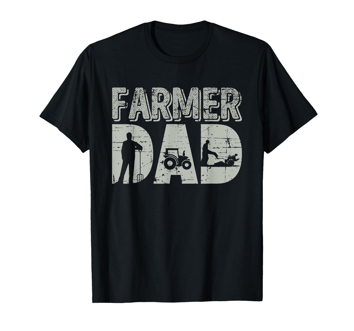 Farmer Dad Farm Farming Fathers Day T-Shirt - Custom Art Print Men Women - T-Shirt, Sweatshirt, Hoodie