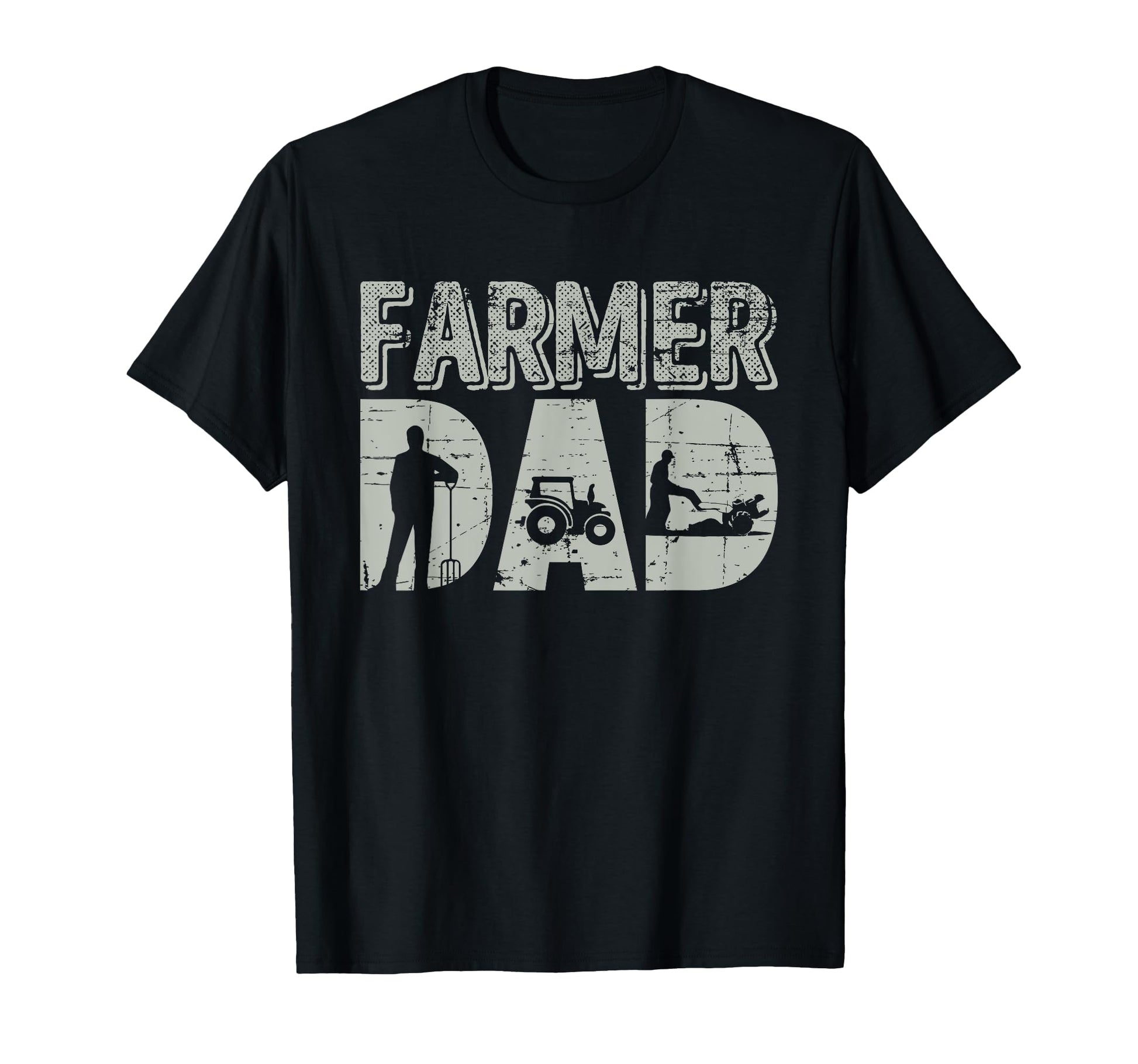 Farmer Dad Farm Farming Fathers Day T-Shirt - Custom Art Print Men Women - T-Shirt, Sweatshirt, Hoodie