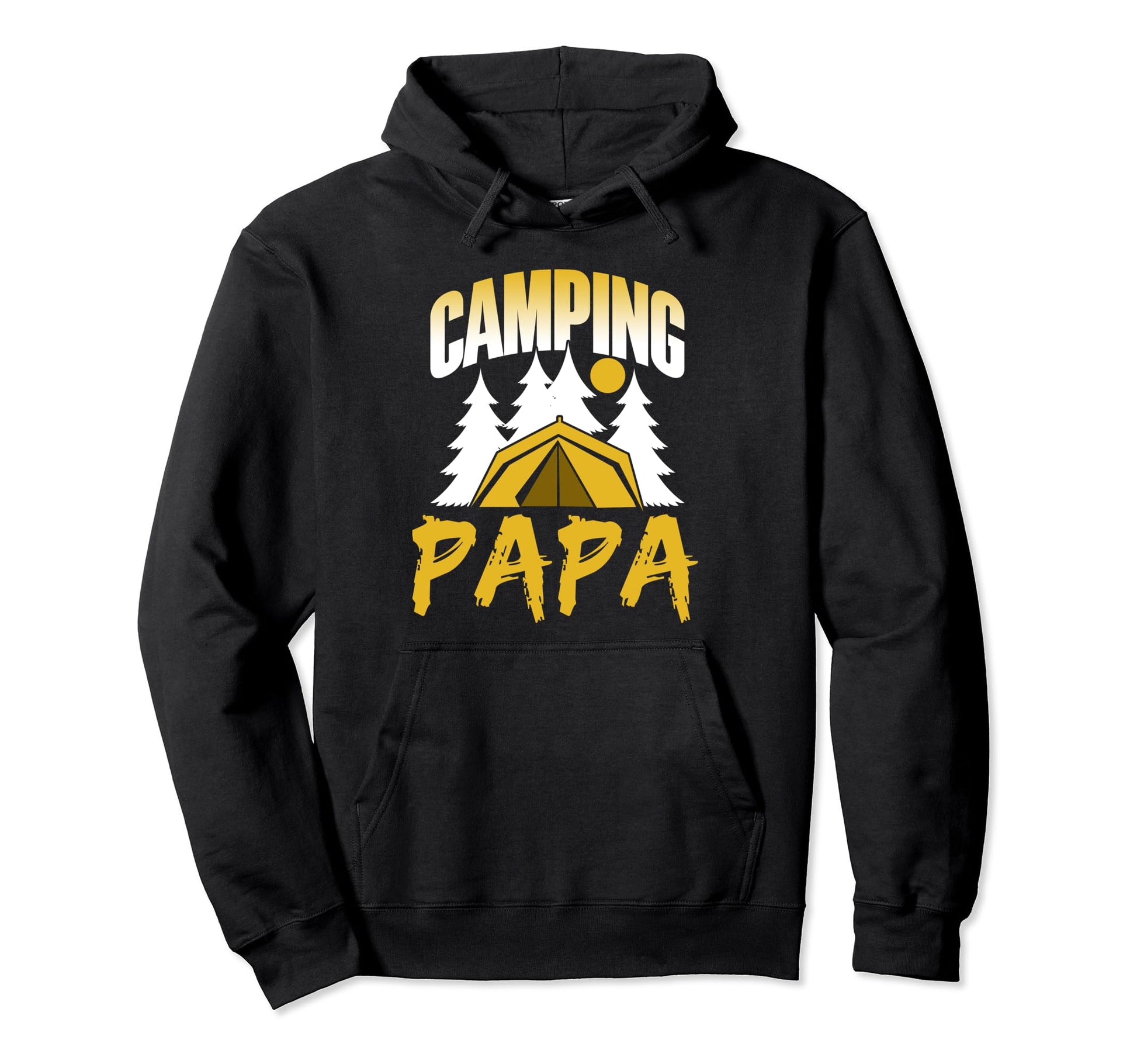Camping Papa Camp Campfire Camper Hoodie - Minimalist Print Unisex - T-Shirt, Sweatshirt, Hoodie