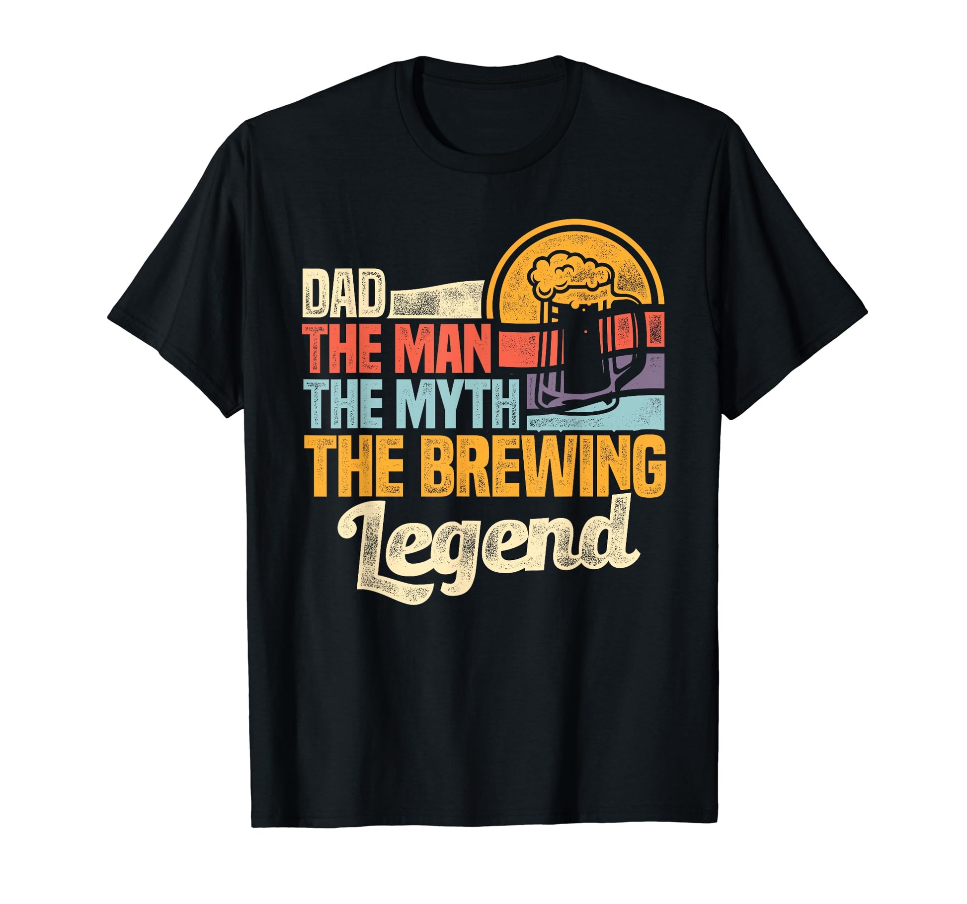 Dad Myth Brewing Legend Malt Hop T-Shirt - Fun Novelty Design for Adults - T-Shirt, Sweatshirt, Hoodie
