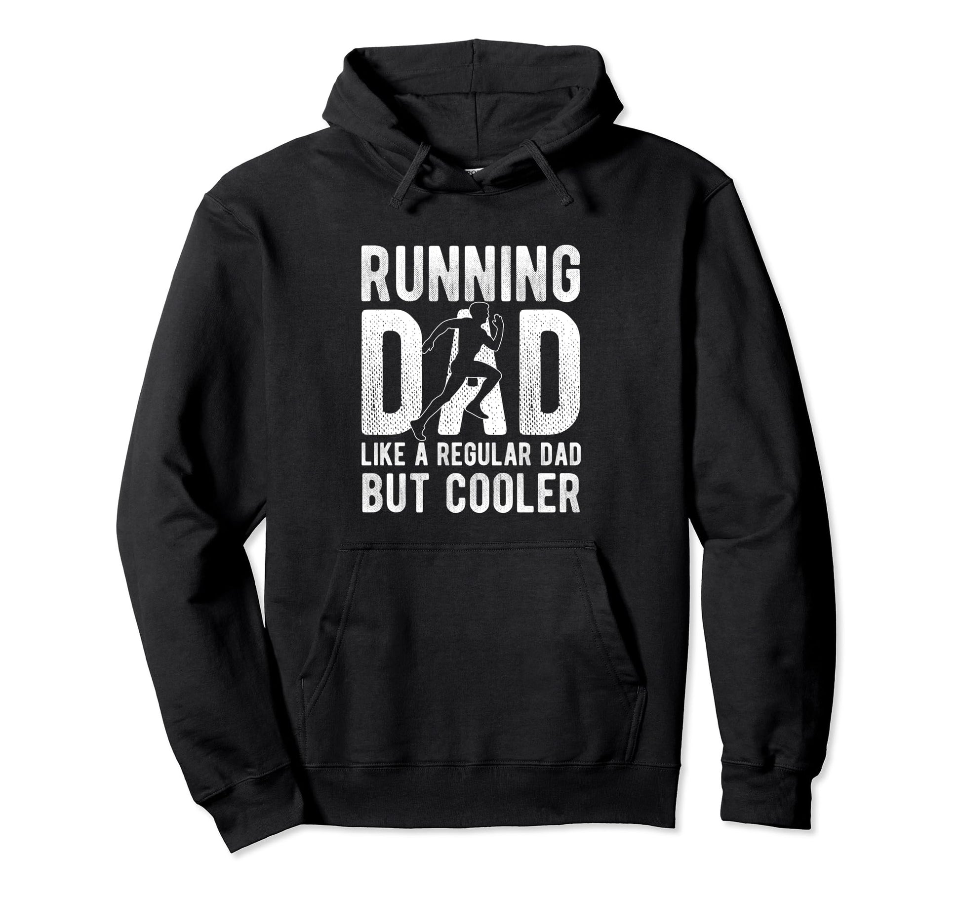 Running Dad Like Regular Dad But Hoodie - Minimalist Print for Adults - T-Shirt, Sweatshirt, Hoodie