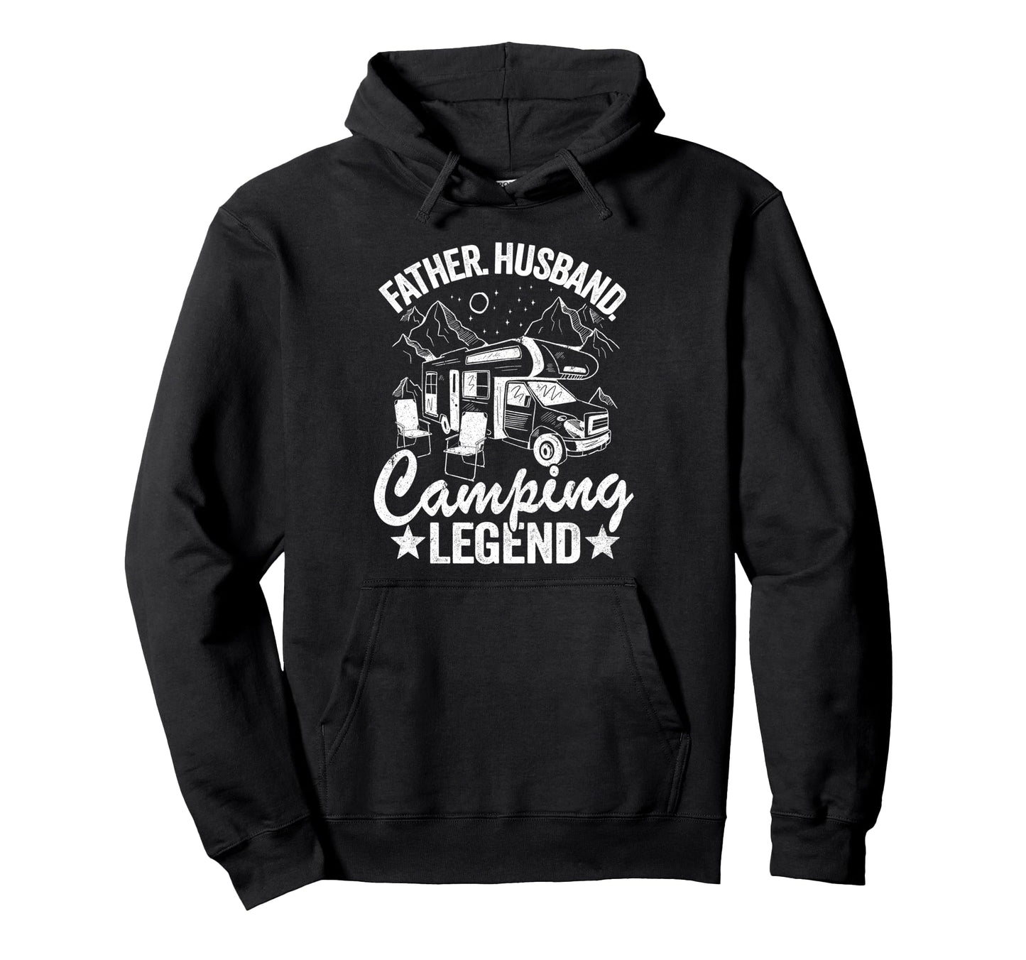 Father Husband Camping Legend Rv Camper Hoodie - Custom Art Print Unisex - T-Shirt, Sweatshirt, Hoodie