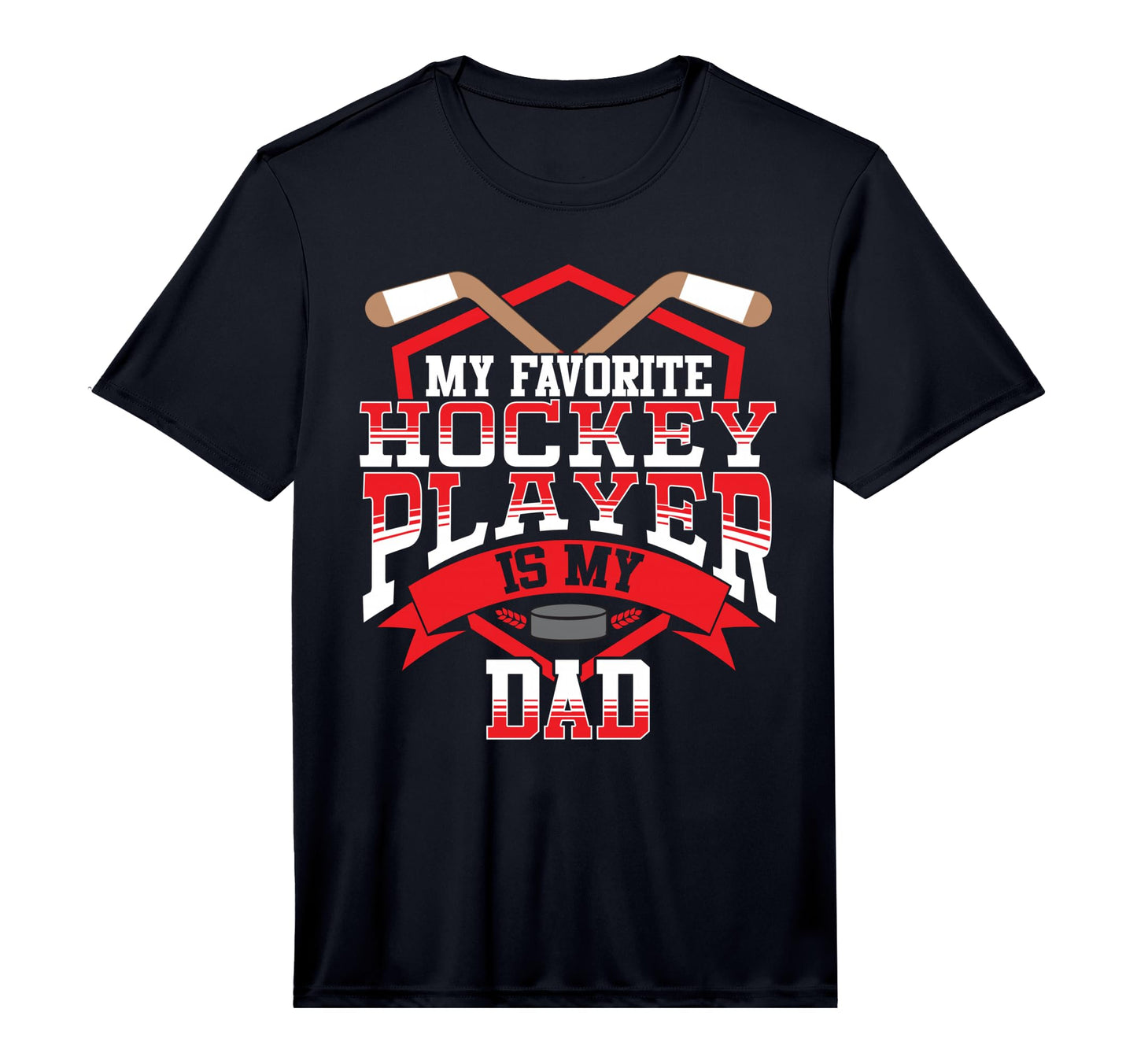 Ice Hockey My Favorite Hockey Player T-Shirt - Novelty Apparel for Adults - T-Shirt, Sweatshirt, Hoodie