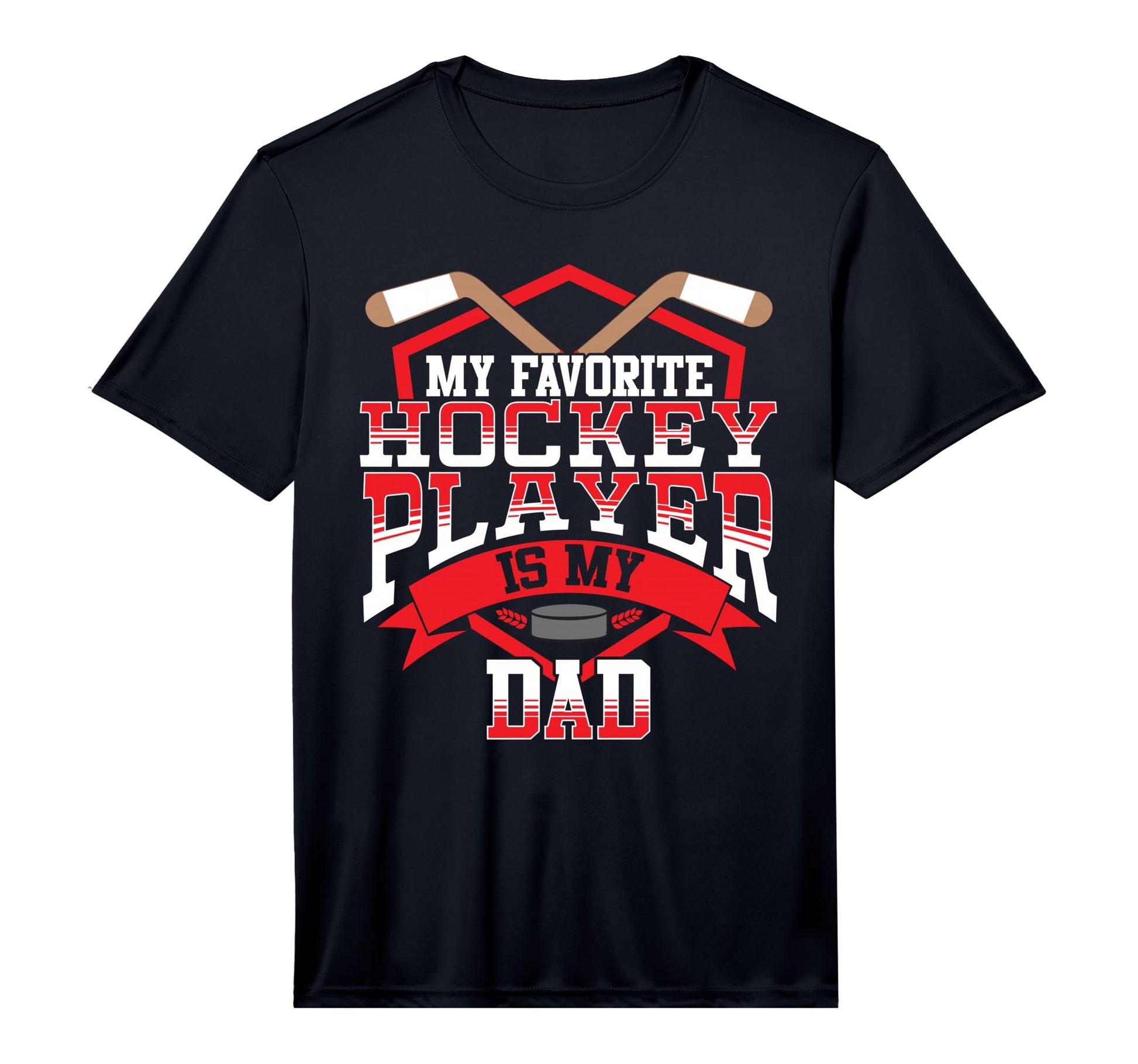 Ice Hockey My Favorite Hockey Player T-Shirt - Novelty Apparel for Adults - T-Shirt, Sweatshirt, Hoodie