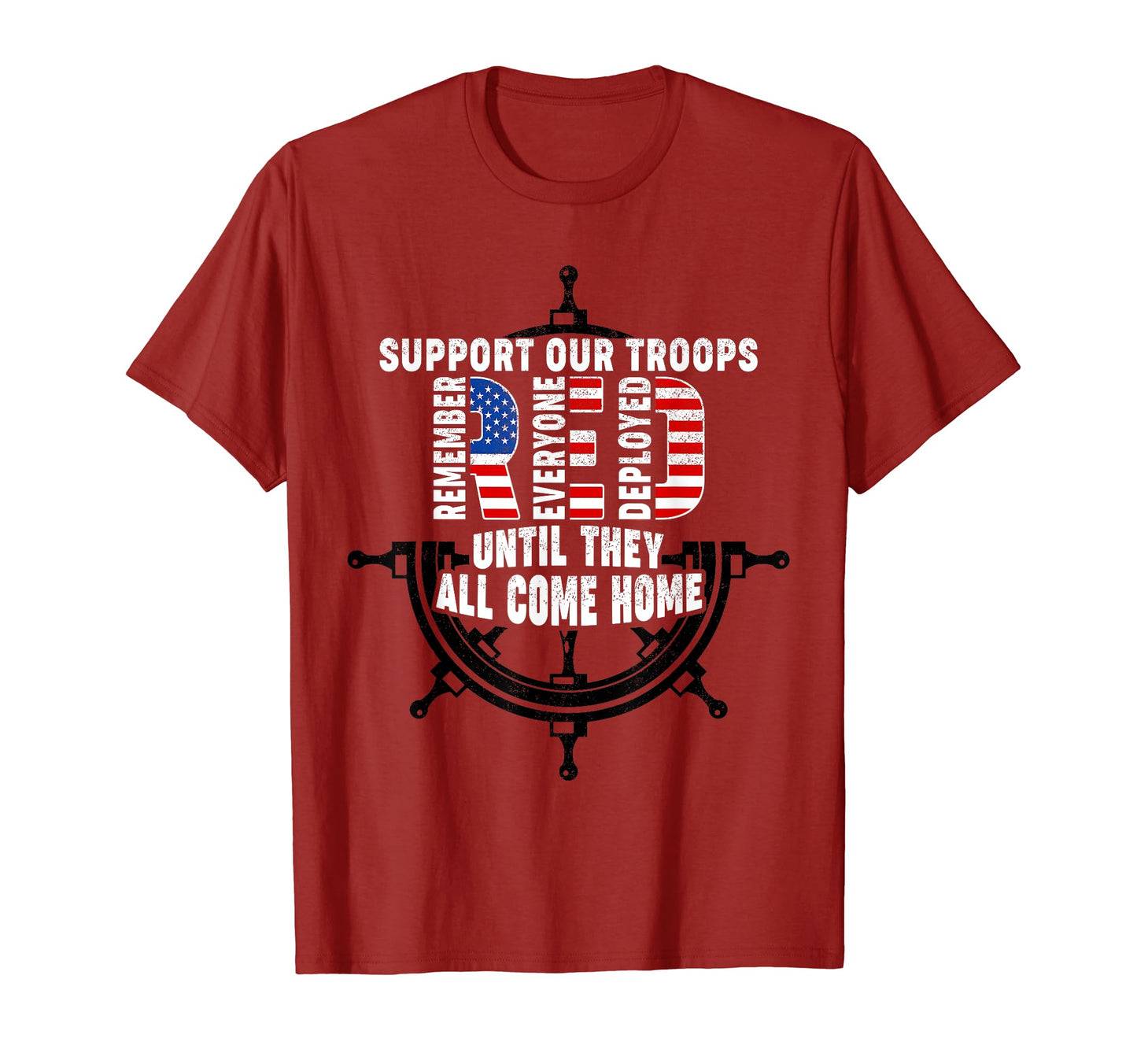 Friday We Wear Red Friday Navy Support T-Shirt - Streetwear Style Unisex - T-Shirt, Sweatshirt, Hoodie