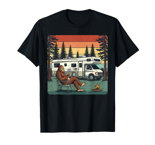 Camping Motorhome Rv Bigfoot Adventure T-Shirt - Trendy Graphic Unisex - T-Shirt, Sweatshirt, Hoodie