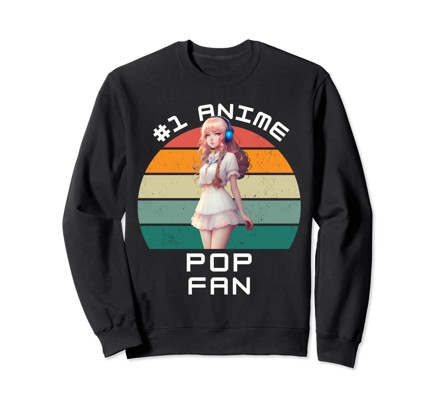 1 Anime Pop Manga Kawaii Anime Fan Sweatshirt - Minimalist Print Men Women - T-Shirt, Sweatshirt, Hoodie