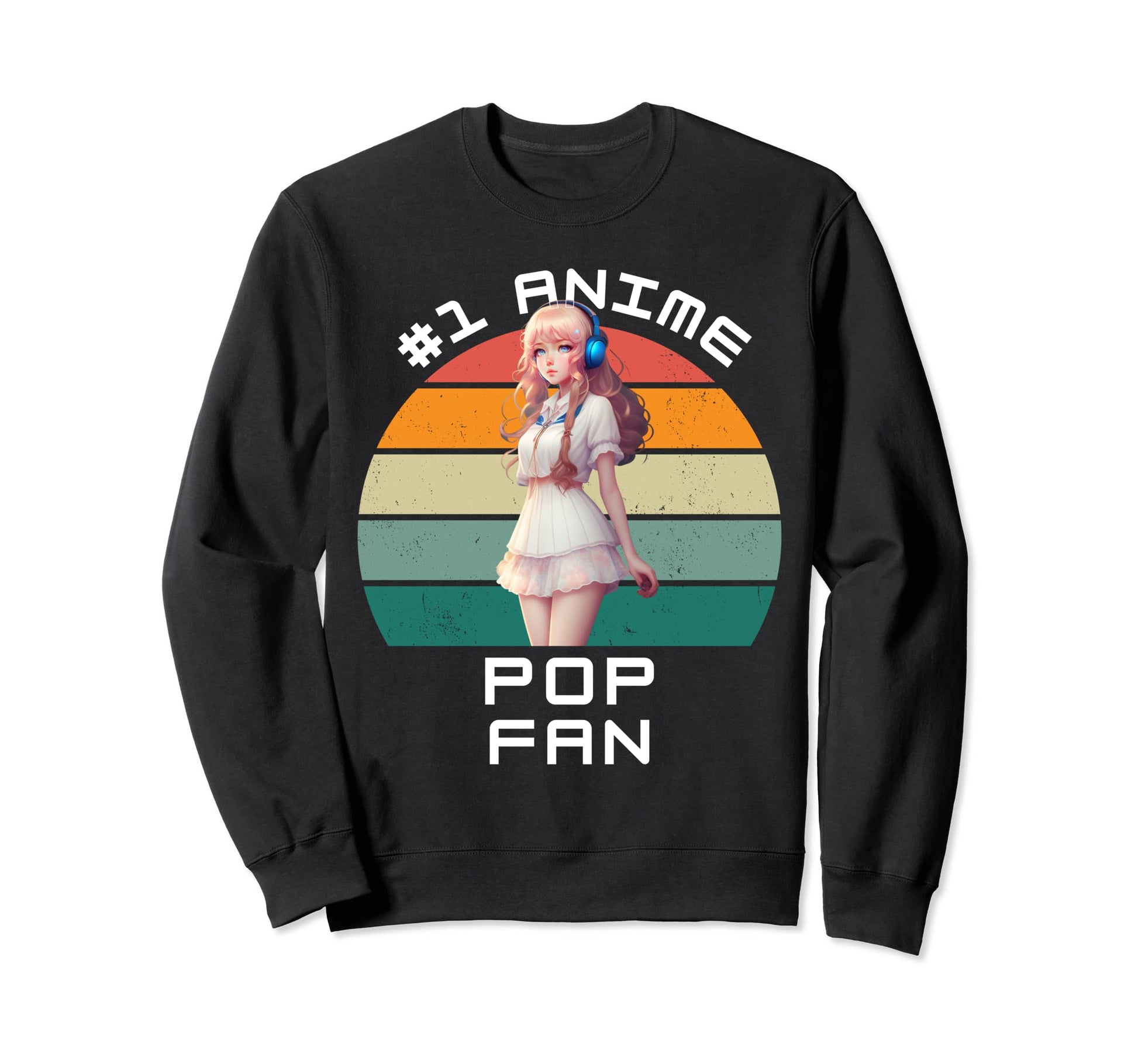 1 Anime Pop Manga Kawaii Anime Fan Sweatshirt - Minimalist Print Men Women - T-Shirt, Sweatshirt, Hoodie