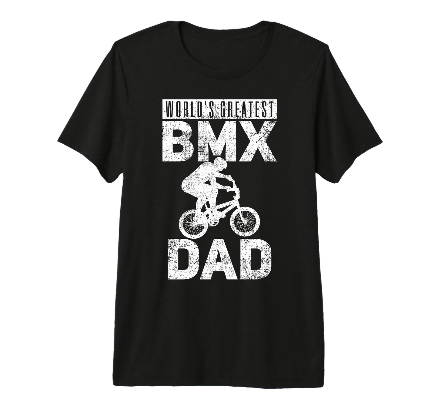 Bmx Dad Biker Biking Fathers Day Tri T-Shirt - Custom Art Print Unisex - T-Shirt, Sweatshirt, Hoodie