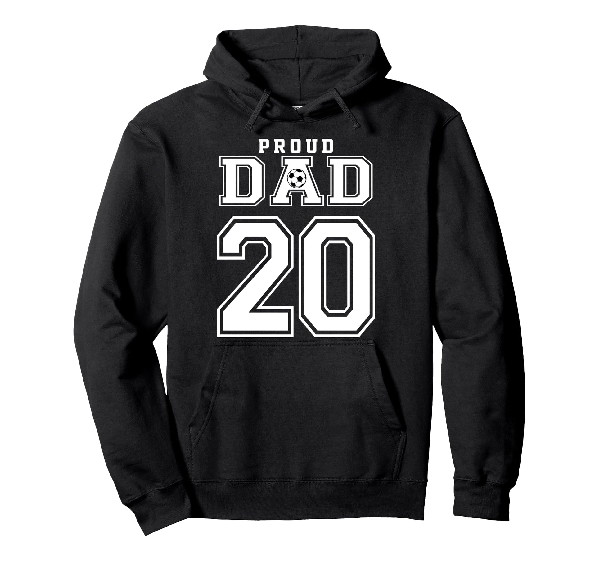 Number 20 Custom Proud Soccer Futbol Hoodie - Trendy Graphic for Adults - T-Shirt, Sweatshirt, Hoodie