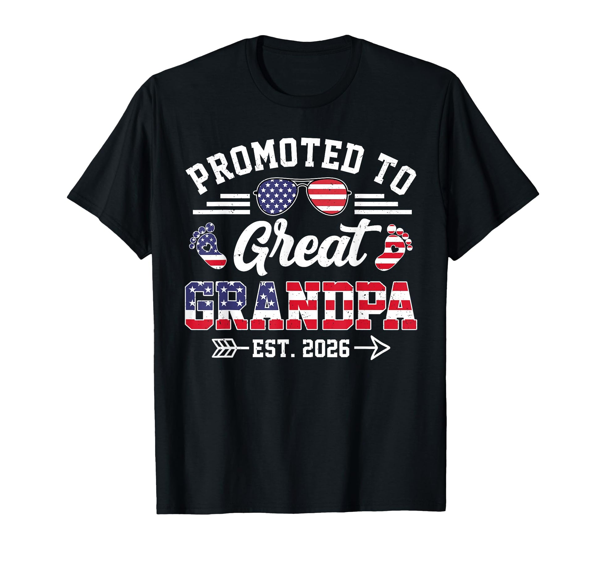 American Flag Promoted To Great T-Shirt - Casual Everyday Wear for Adults - T-Shirt, Sweatshirt, Hoodie