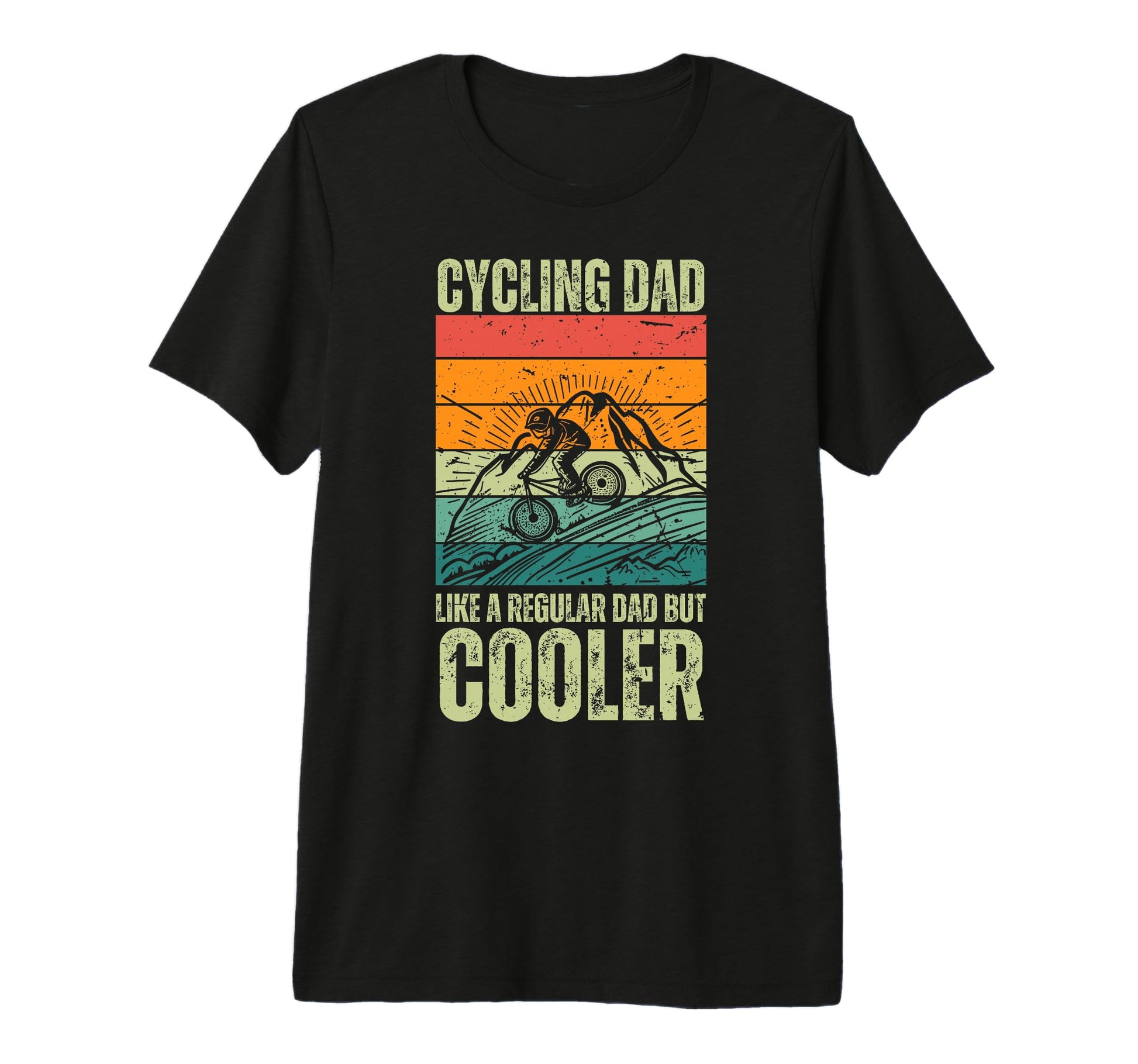 Cycling Dad Bicycling Bikers Bicycle T-Shirt - Unique Graphic Men Women - T-Shirt, Sweatshirt, Hoodie