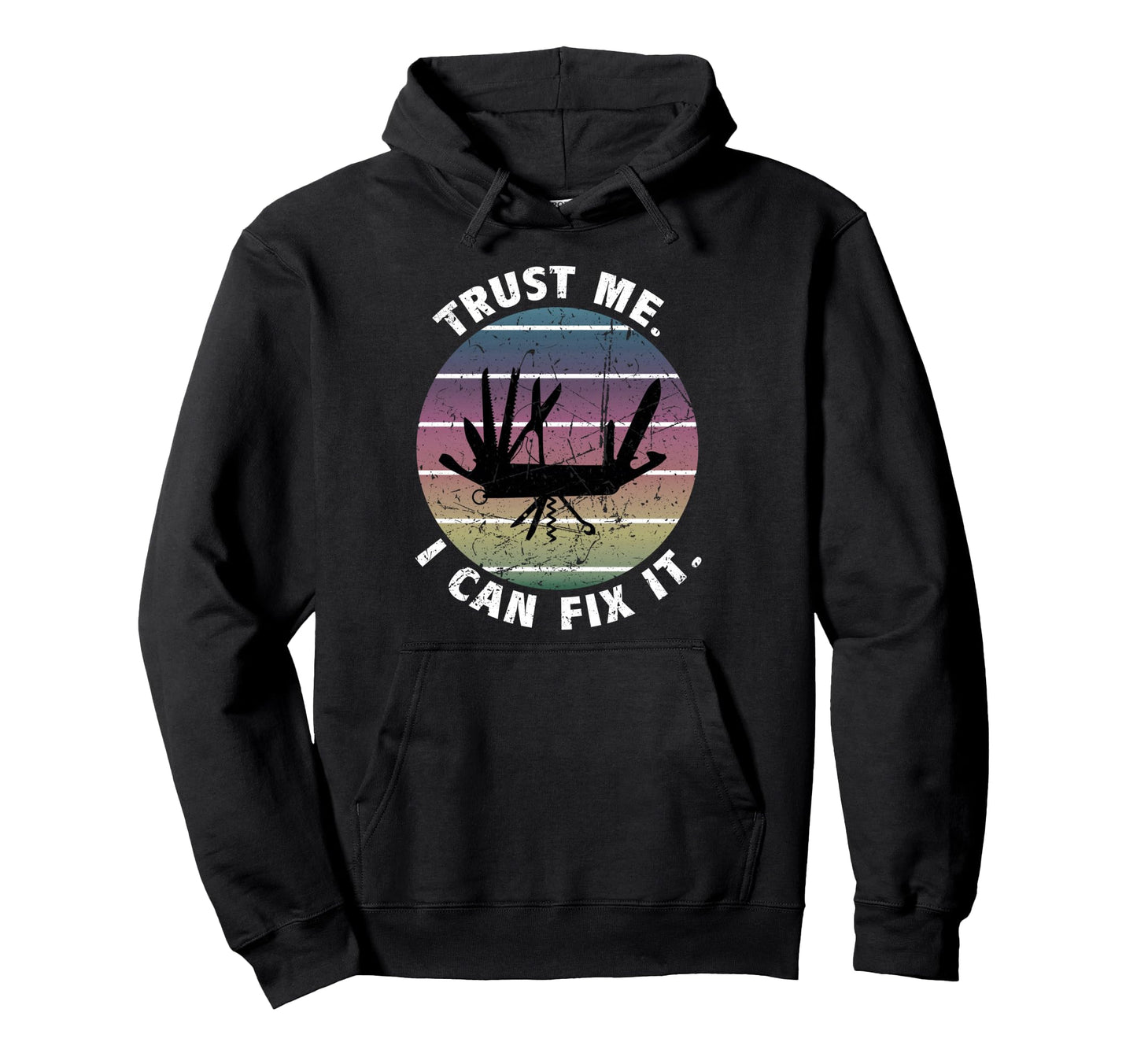 Diy Dad Fathers Day Can Fix It Hoodie - Casual Everyday Wear for Adults - T-Shirt, Sweatshirt, Hoodie