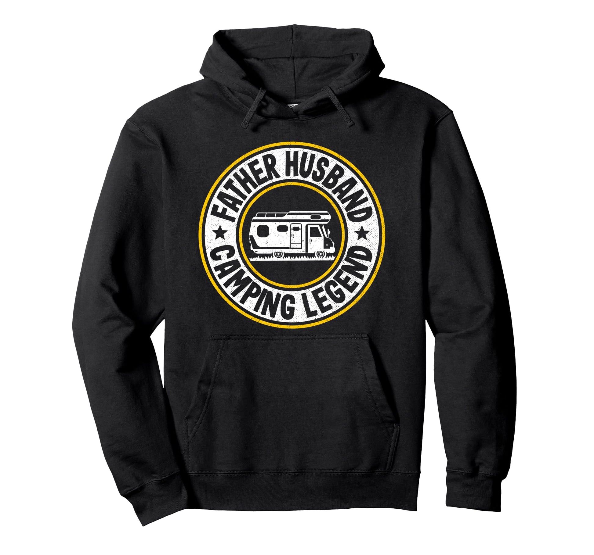 Father Husband Camping Legend Rv Camper Hoodie - Fun Novelty Design Unisex - T-Shirt, Sweatshirt, Hoodie