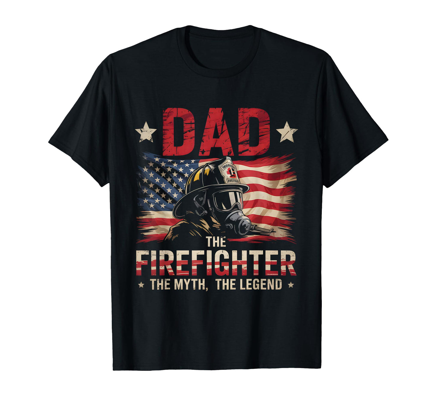 Dad Firefighter Myth Legend T-Shirt - Aesthetic Graphic for Adults - T-Shirt, Sweatshirt, Hoodie