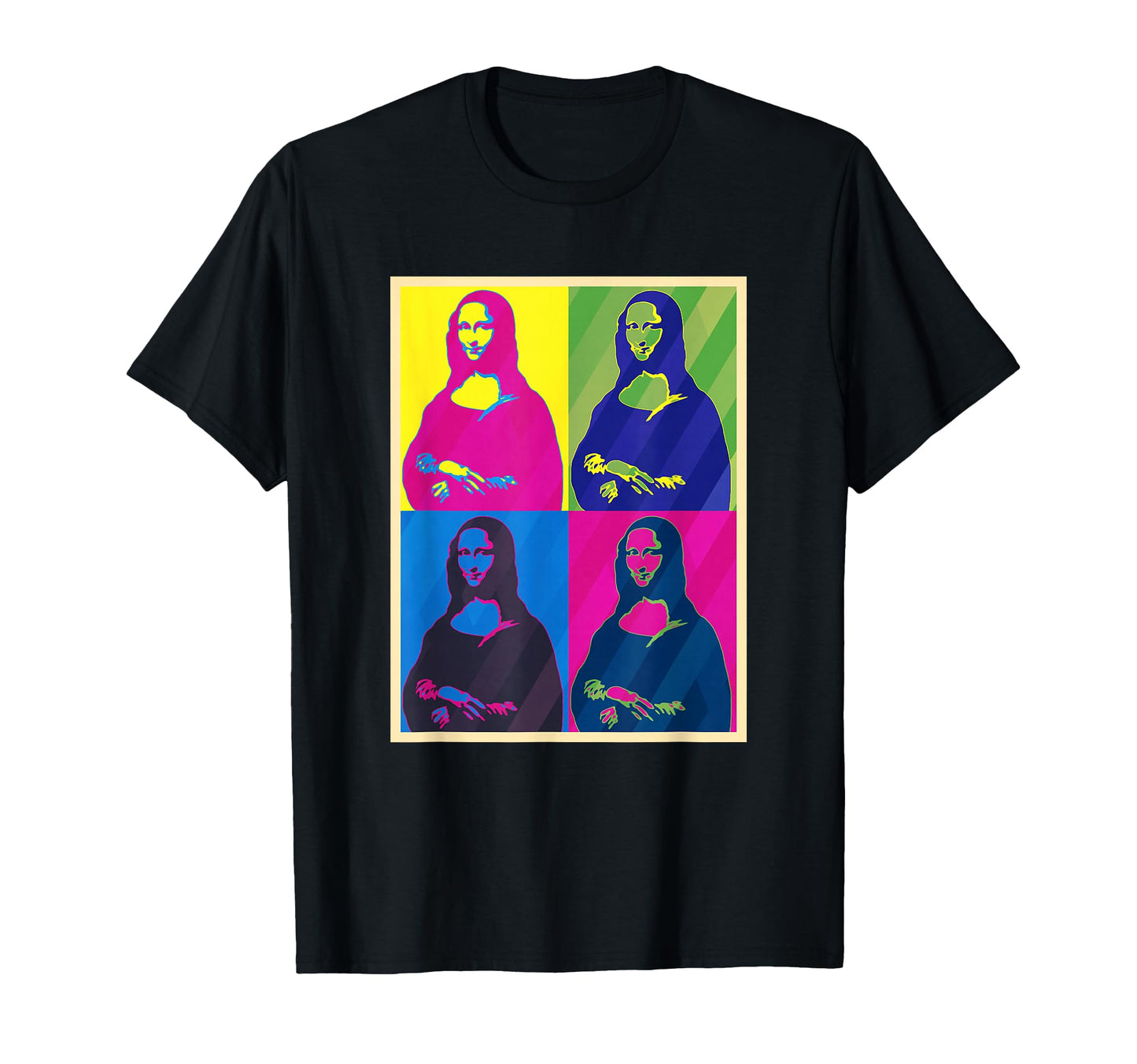 Mona Lisa Leonardo Da Vinci Pop Art T-Shirt - Casual Everyday Wear Unisex - T-Shirt, Sweatshirt, Hoodie