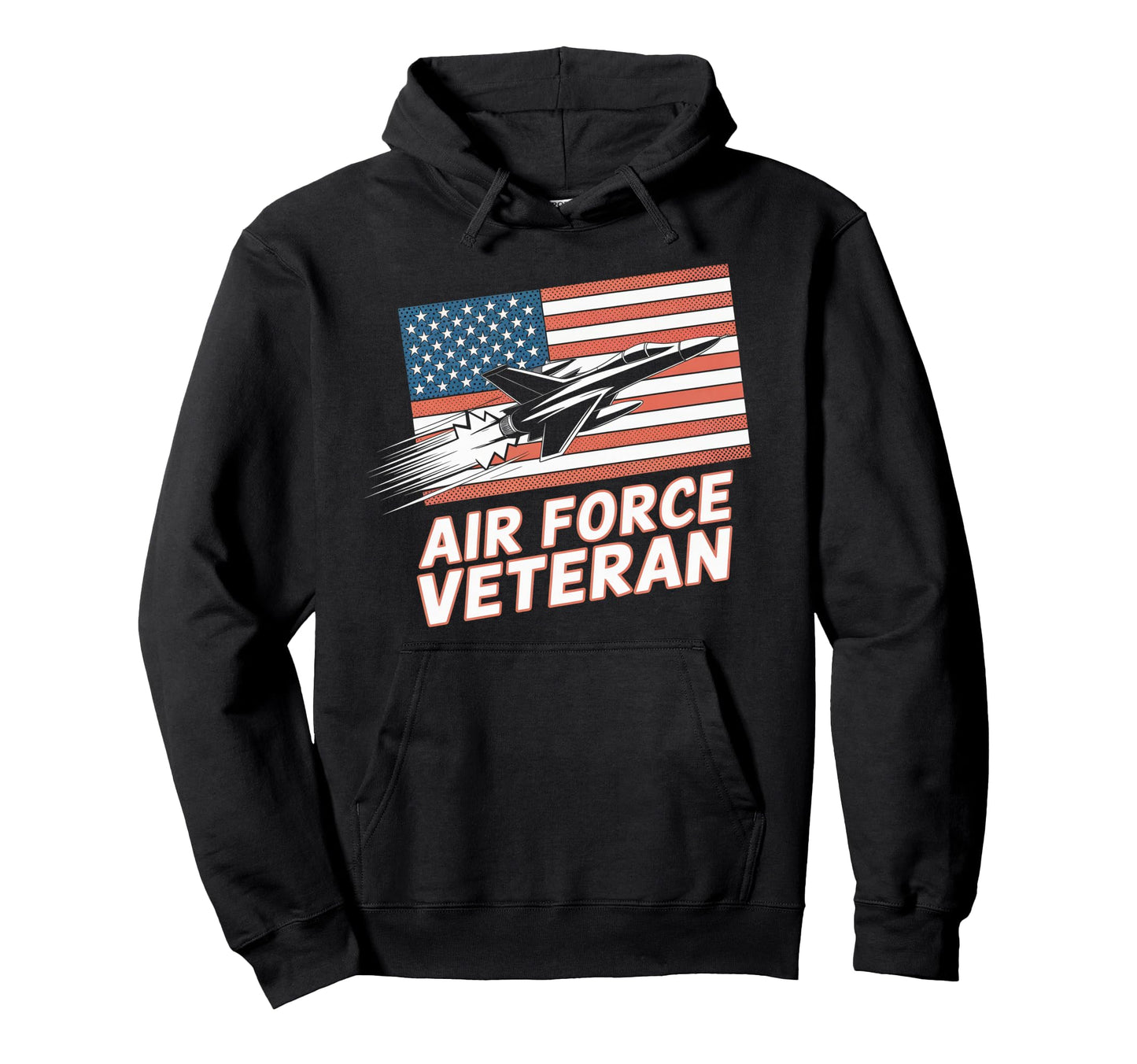 Air Force Veteran Us American Flag Dad Hoodie - Aesthetic Graphic Unisex - T-Shirt, Sweatshirt, Hoodie