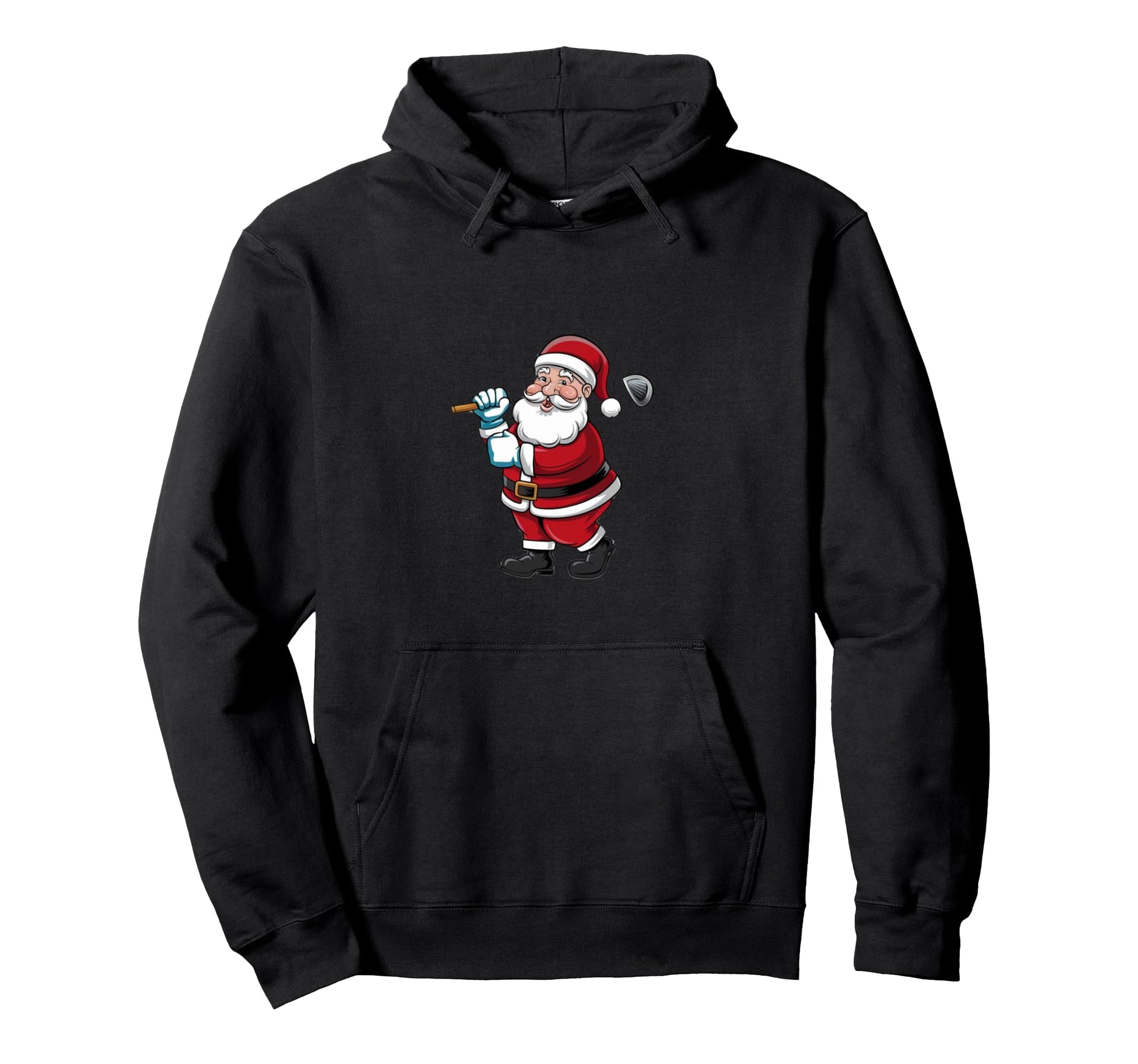 Golf Oh Santa Claus Golfer Golfing Hoodie - Custom Art Print Men Women - T-Shirt, Sweatshirt, Hoodie