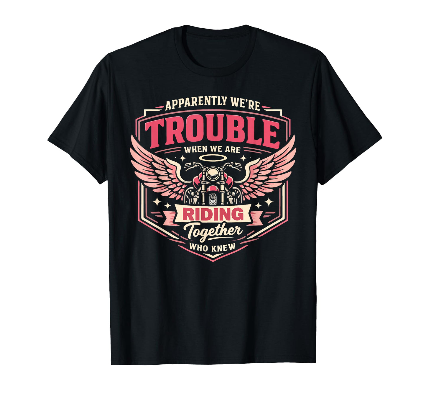Motorcycle Biker Friends Besties T-Shirt - Trendy Graphic for Adults - T-Shirt, Sweatshirt, Hoodie
