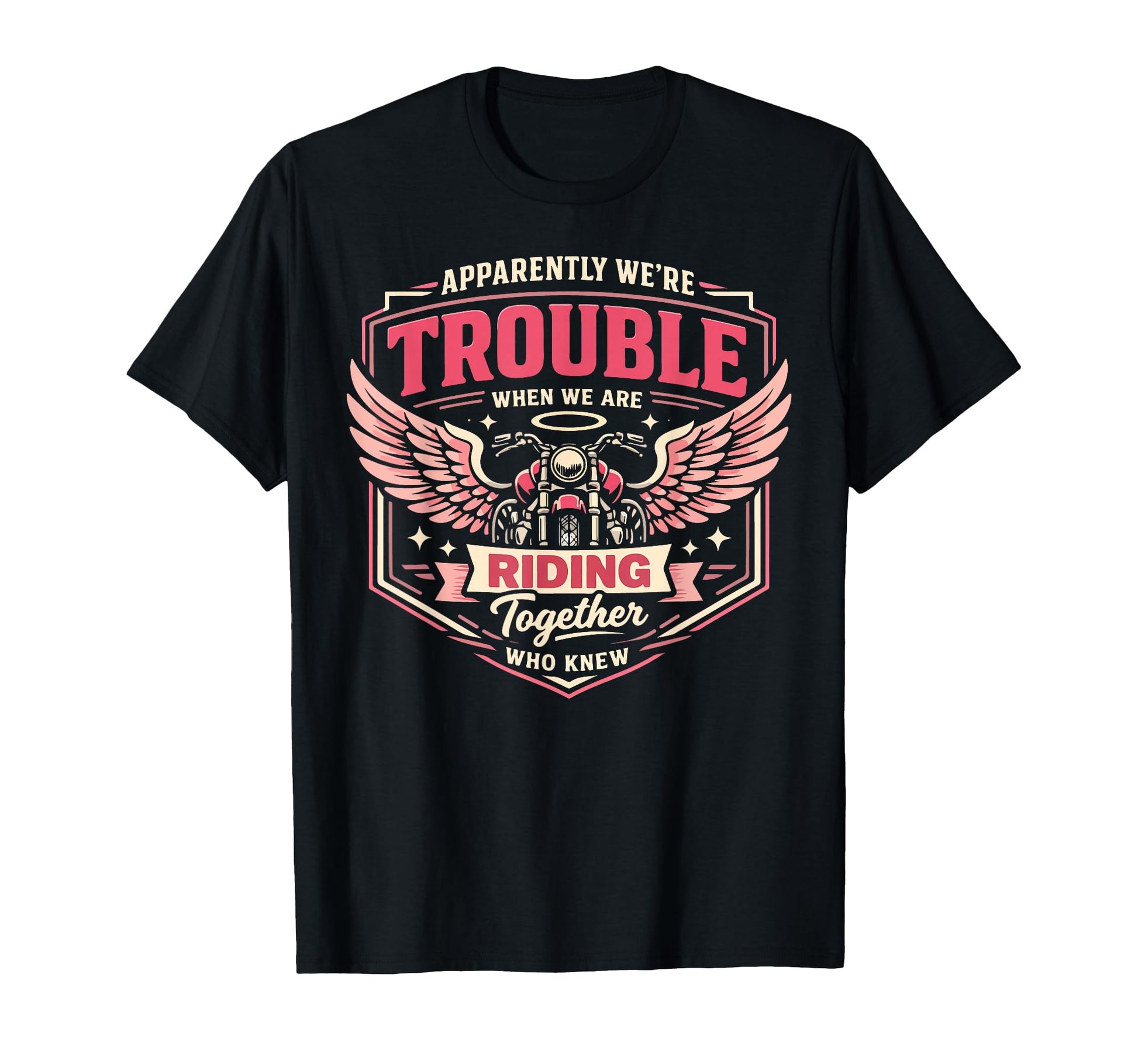 Motorcycle Biker Friends Besties T-Shirt - Trendy Graphic for Adults - T-Shirt, Sweatshirt, Hoodie