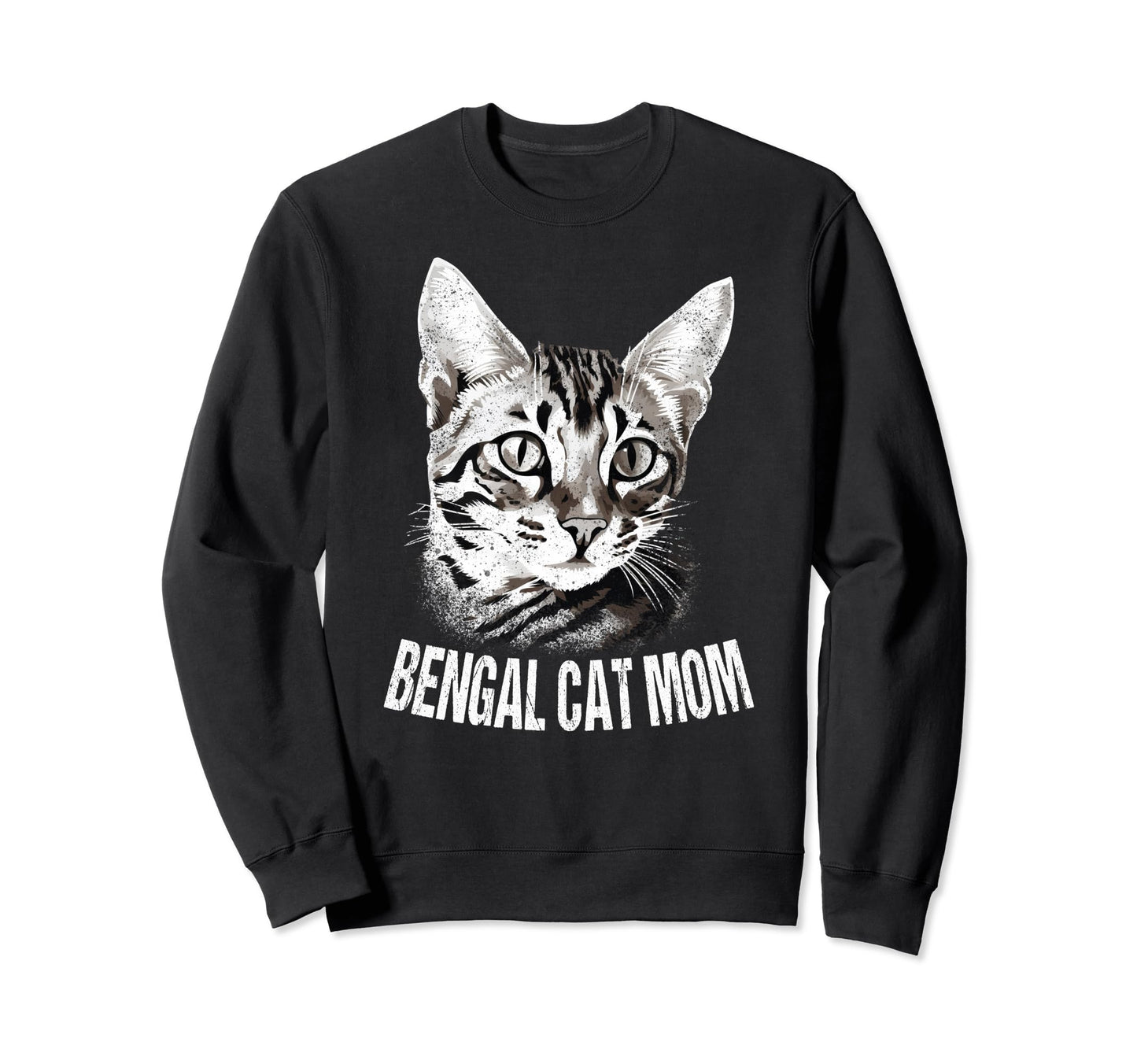 Bengal Cat Dad Mom Mama Pop Family Sweatshirt - Trendy Graphic for Adults - T-Shirt, Sweatshirt, Hoodie