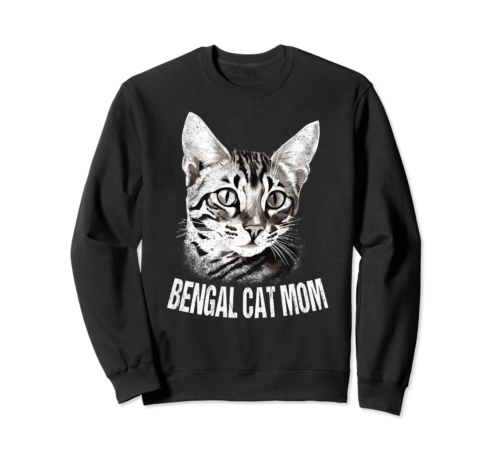 Bengal Cat Dad Mom Mama Pop Family Sweatshirt - Trendy Graphic for Adults - T-Shirt, Sweatshirt, Hoodie
