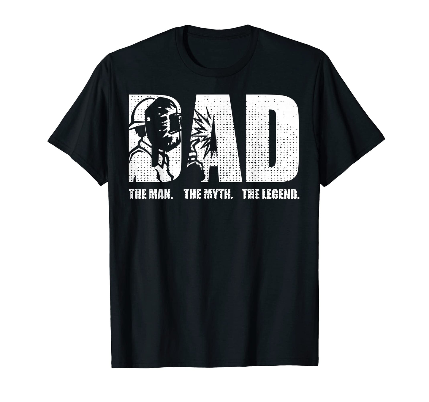 Welder Funny Welding Dad Myth Legend T-Shirt - Custom Art Print for Adults - T-Shirt, Sweatshirt, Hoodie