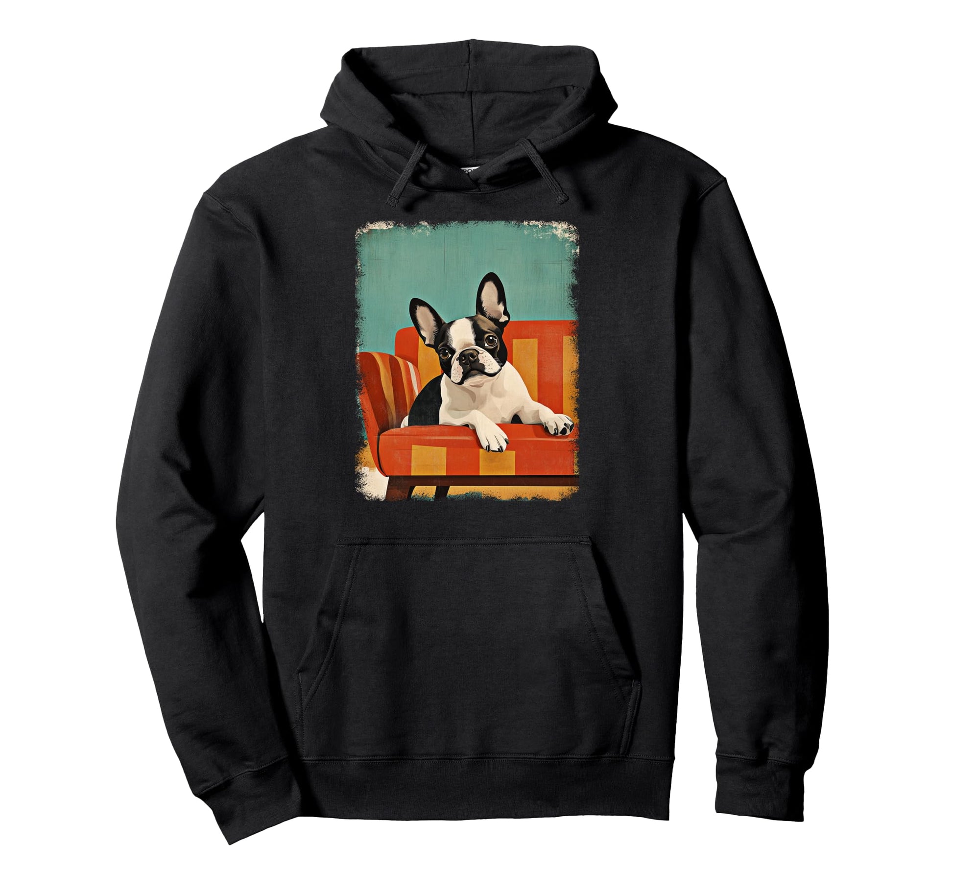 Mid Century Modern Dogs 50S 60S Hoodie - Aesthetic Graphic for Adults - T-Shirt, Sweatshirt, Hoodie