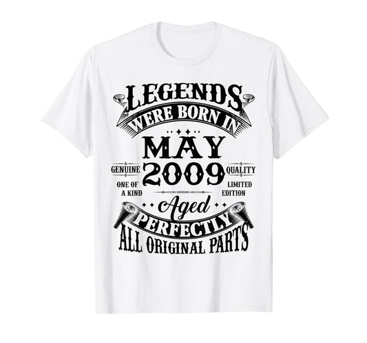 17Th Birthday Gift Legend Born May T-Shirt - Unique Graphic for Adults - T-Shirt, Sweatshirt, Hoodie