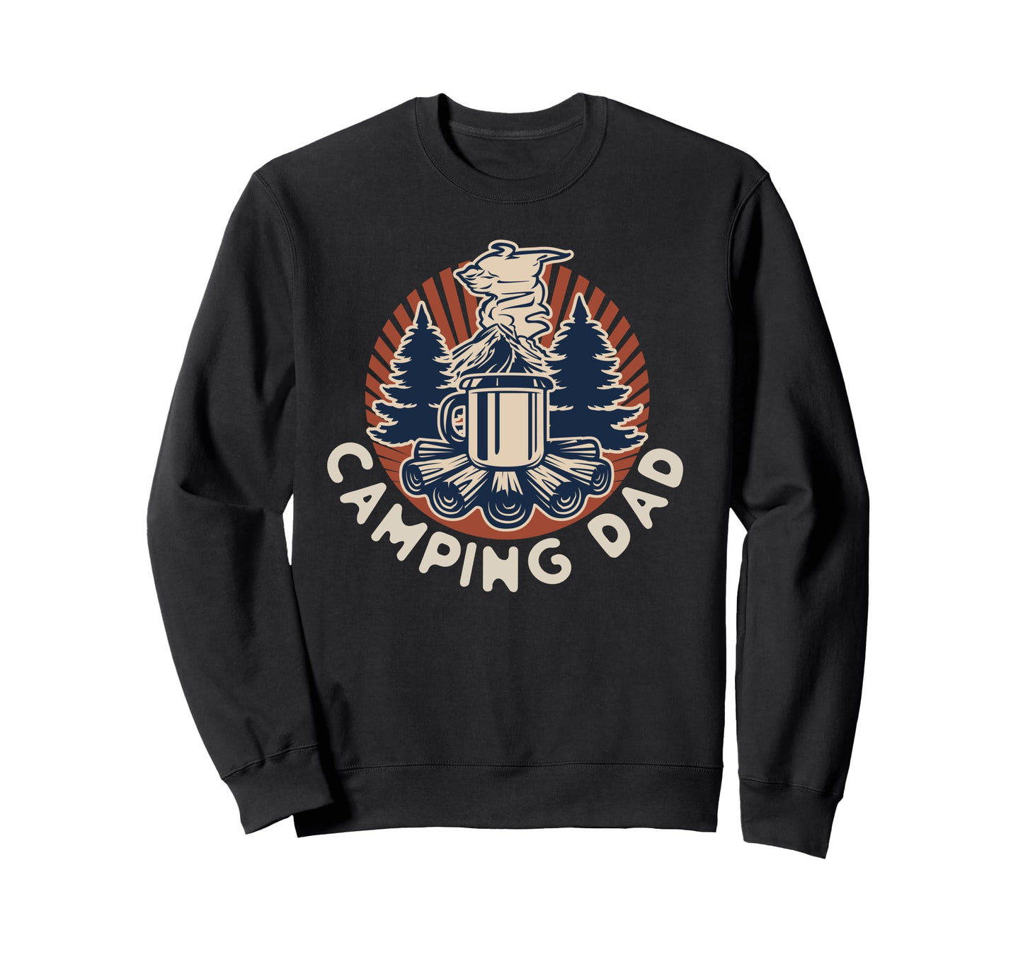 Camping Dad Camper Father Outdoor Sweatshirt - Novelty Apparel for Adults - T-Shirt, Sweatshirt, Hoodie