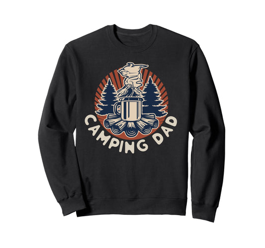 Camping Dad Camper Father Outdoor Sweatshirt - Novelty Apparel for Adults - T-Shirt, Sweatshirt, Hoodie