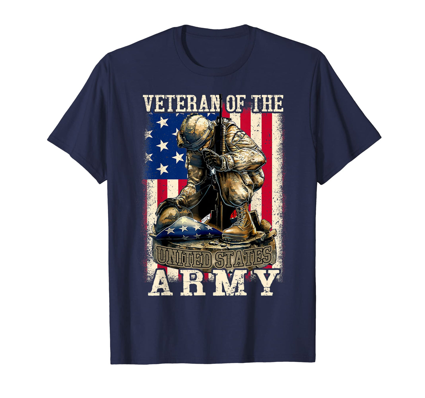 Army Veteran United States Memory Day T-Shirt - Custom Art Print Unisex - T-Shirt, Sweatshirt, Hoodie
