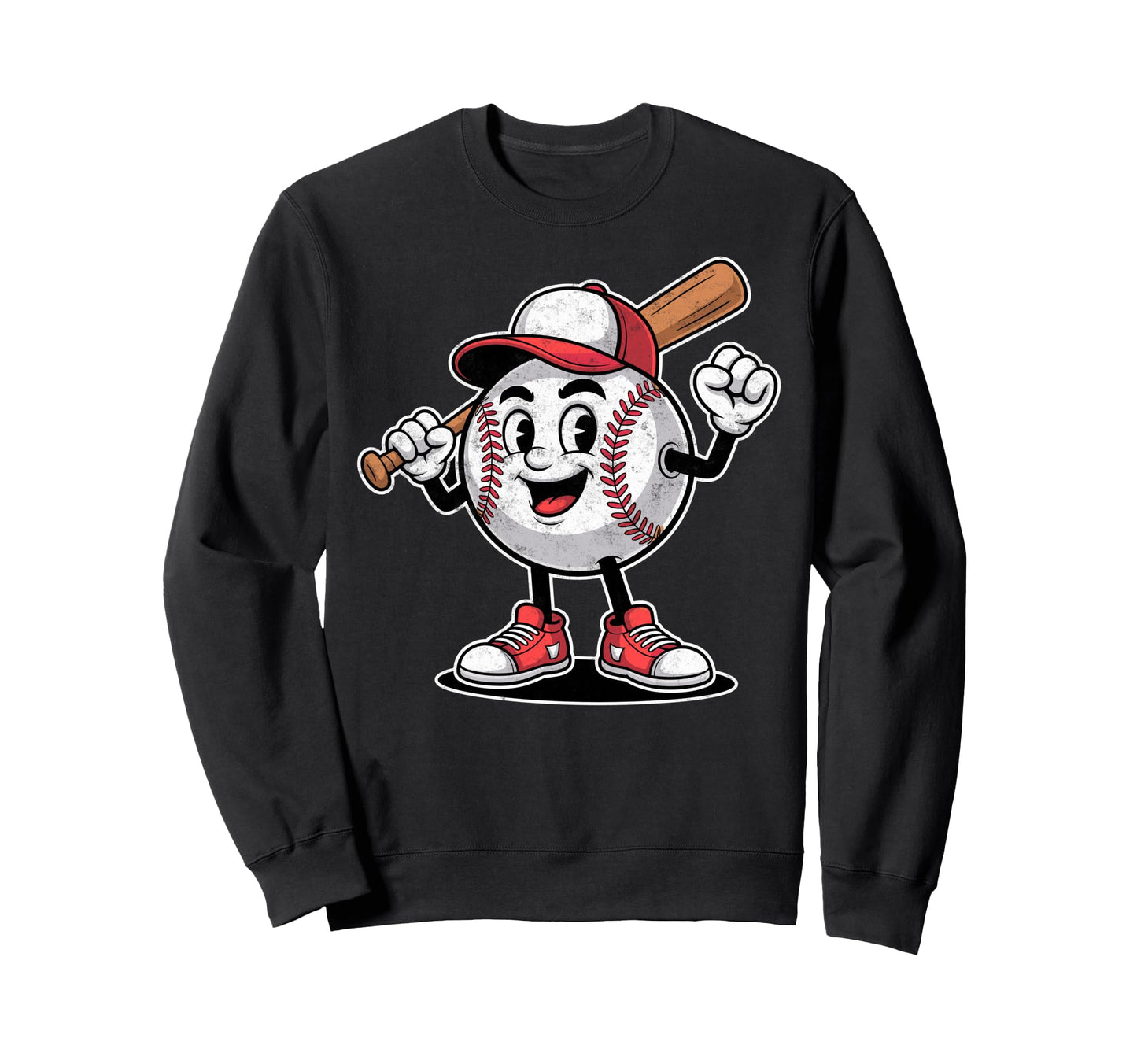 Funny Baseball Ball Player Sweatshirt - Fun Novelty Design for Adults - T-Shirt, Sweatshirt, Hoodie