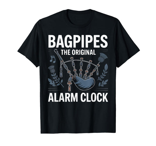 Bagpipe Player Musical Instrument T-Shirt - Minimalist Print Men Women - T-Shirt, Sweatshirt, Hoodie