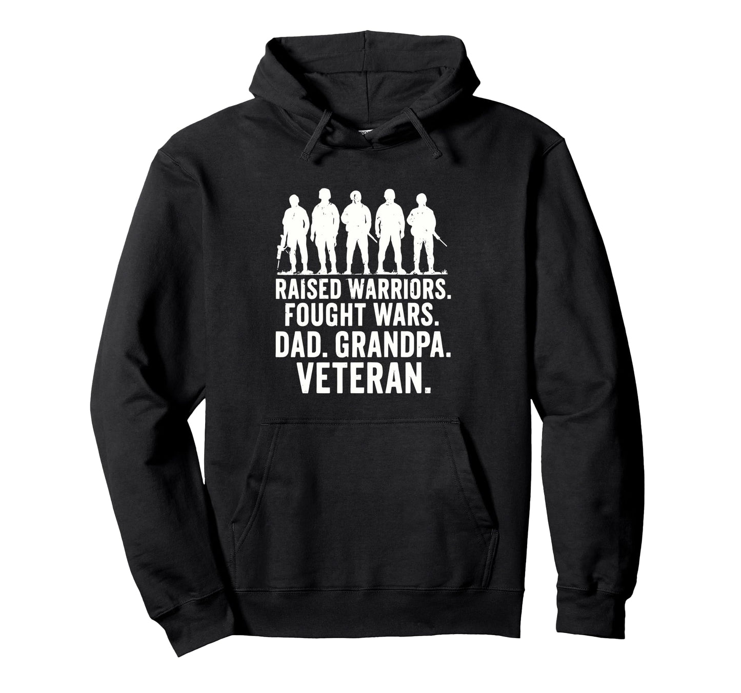 Dad Grandpa Veteran Patriotic Fathers Hoodie - Minimalist Print for Adults - T-Shirt, Sweatshirt, Hoodie