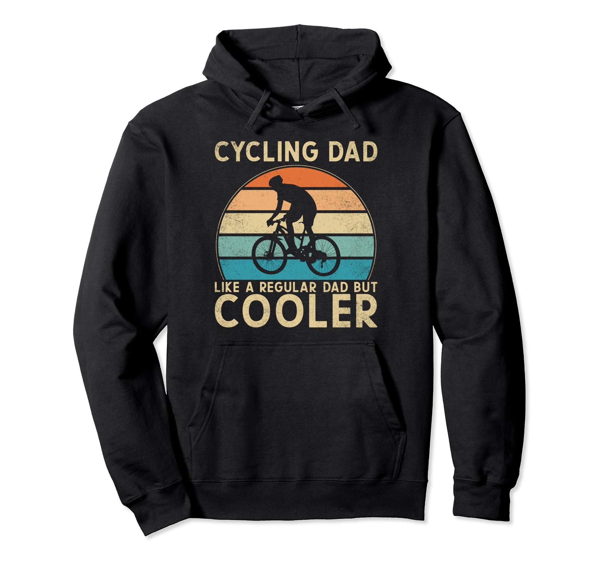 Cycling Dad Like Regular Dad But Cooler Hoodie - Trendy Graphic Unisex - T-Shirt, Sweatshirt, Hoodie