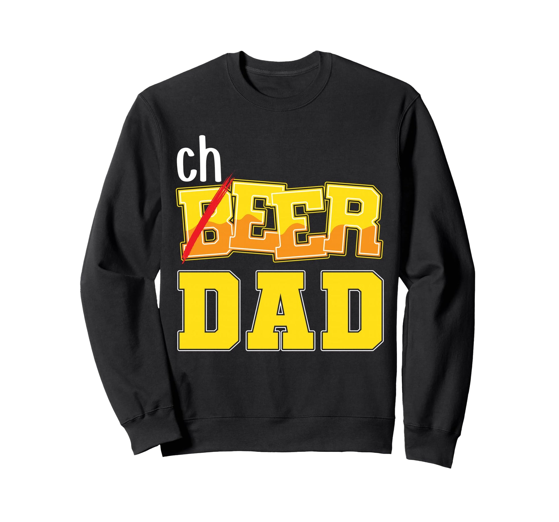 Funny Beer Cheer Dad Cheerleading Sweatshirt - Custom Art Print Men Women - T-Shirt, Sweatshirt, Hoodie