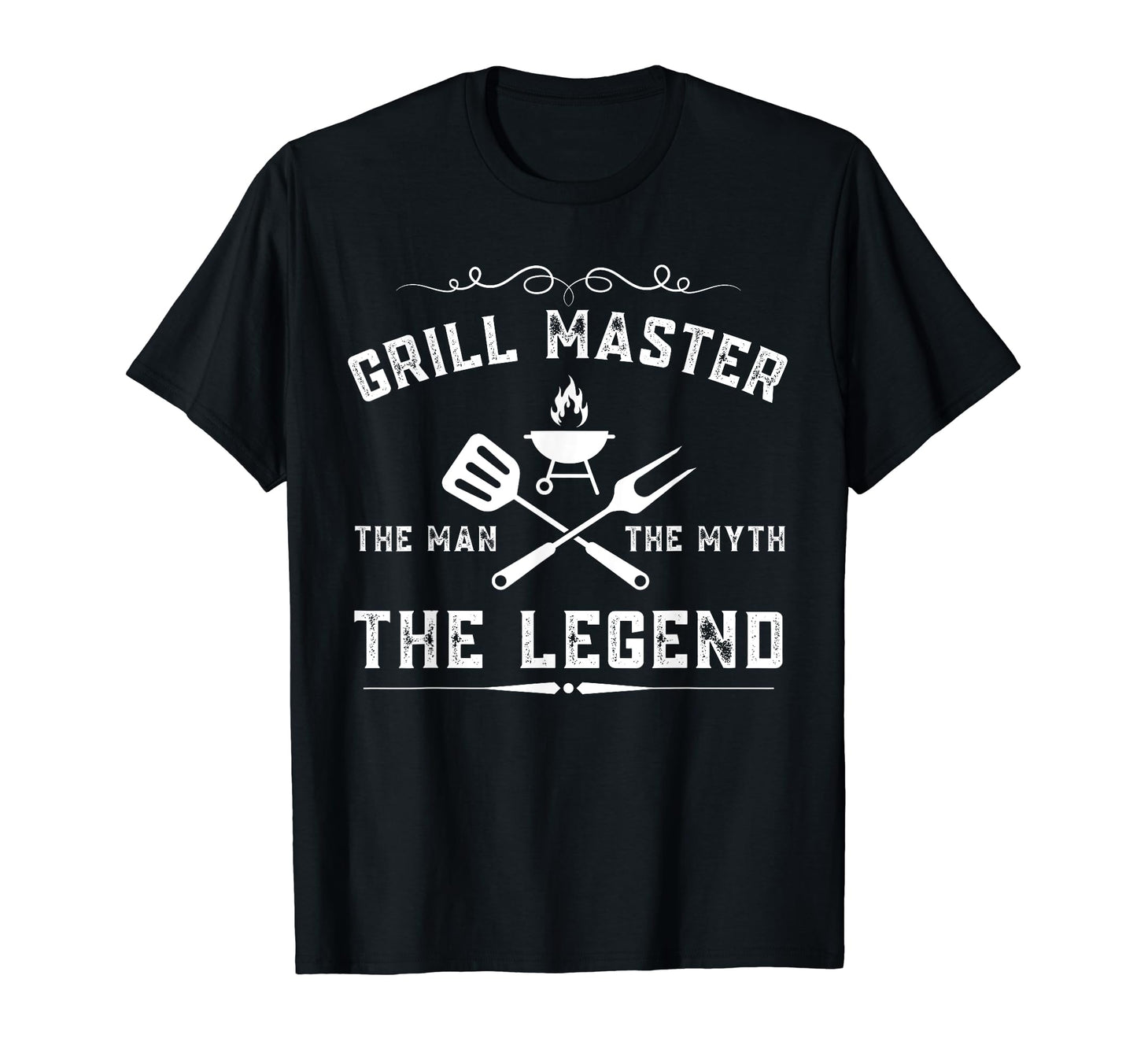 Grill Master Myth Legend Bbq Pitmaster Dad T-Shirt - Novelty Apparel Unisex - T-Shirt, Sweatshirt, Hoodie