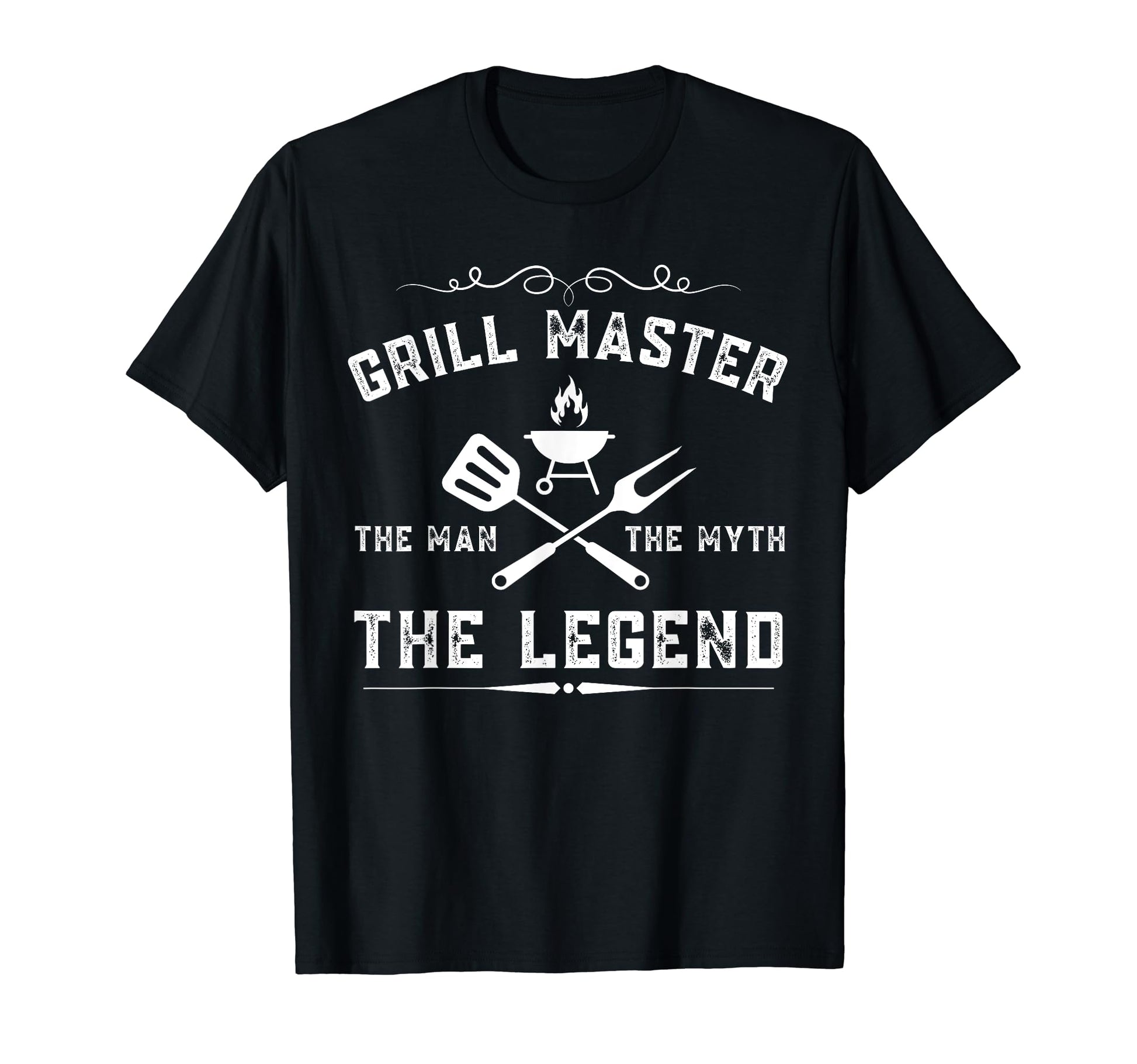 Grill Master Myth Legend Bbq Pitmaster Dad T-Shirt - Novelty Apparel Unisex - T-Shirt, Sweatshirt, Hoodie