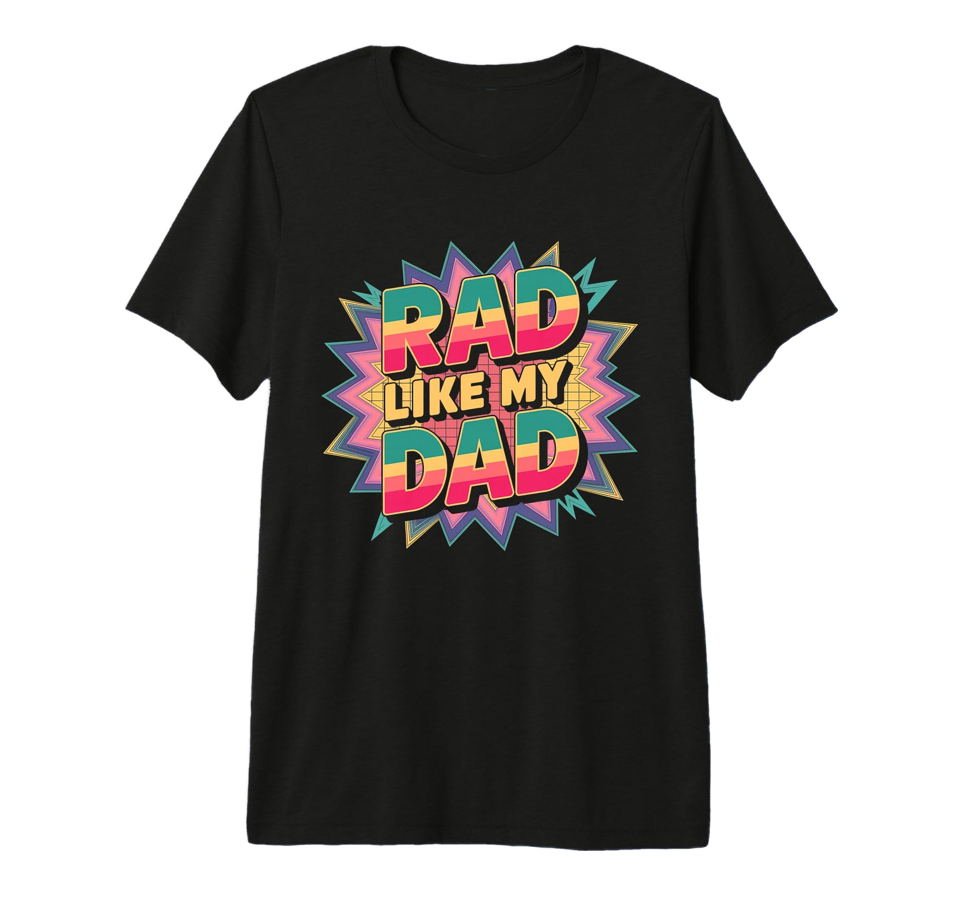 Rad Like Dad 80S 90S Vibes Tri Blend T-Shirt - Trendy Graphic Unisex - T-Shirt, Sweatshirt, Hoodie